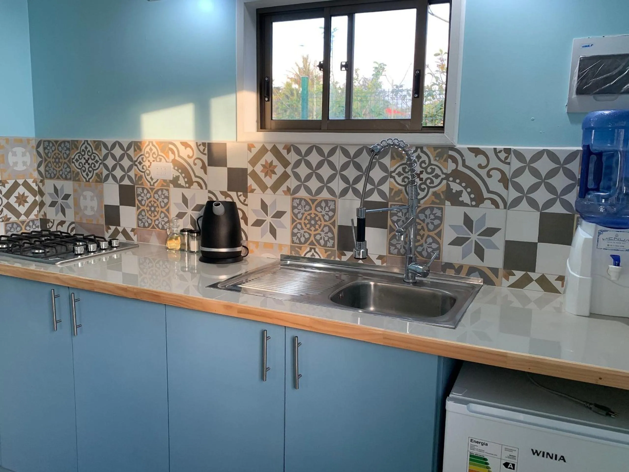 Kitchen or kitchenette in Cabañas Raupa