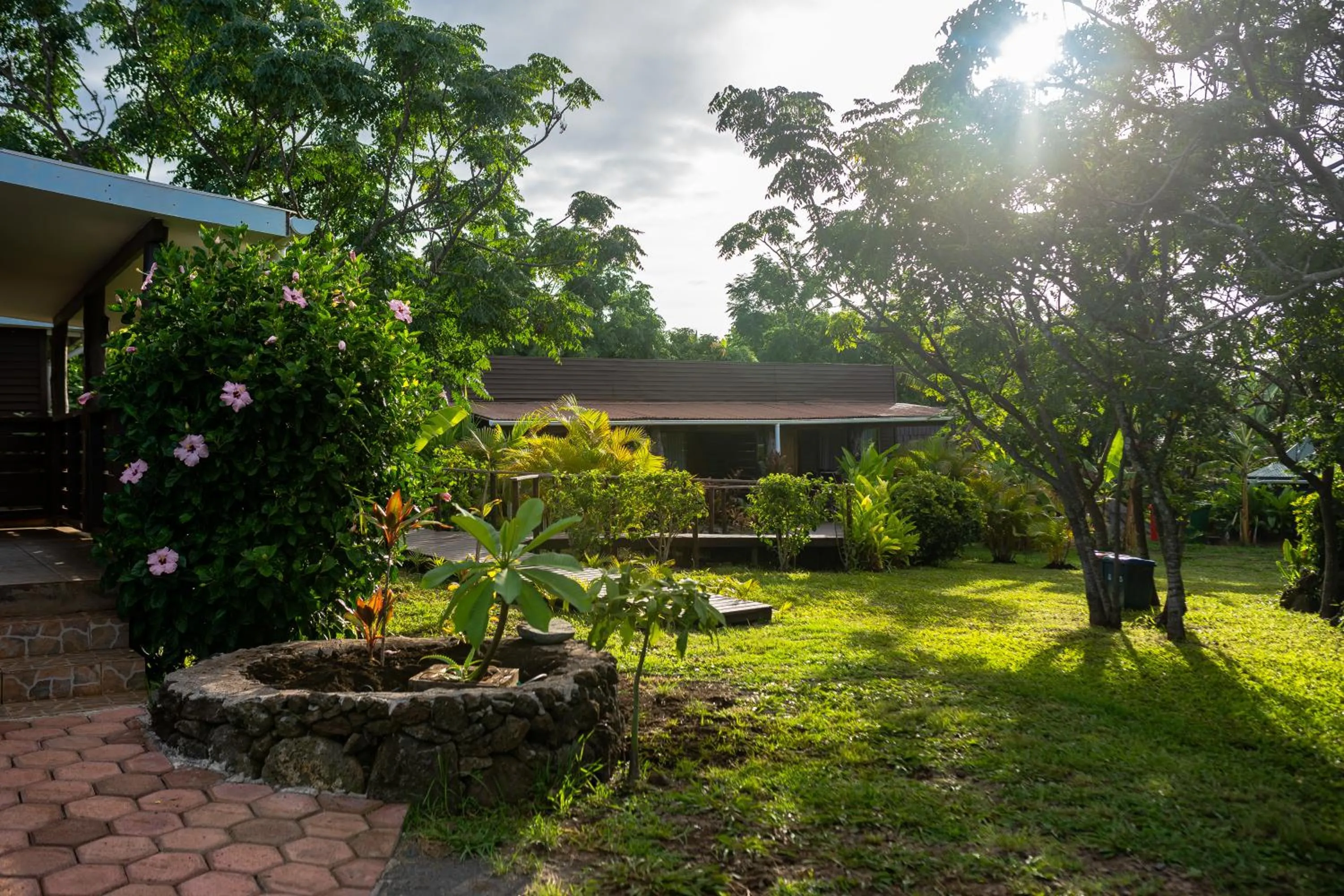 Garden in Cabañas Raupa