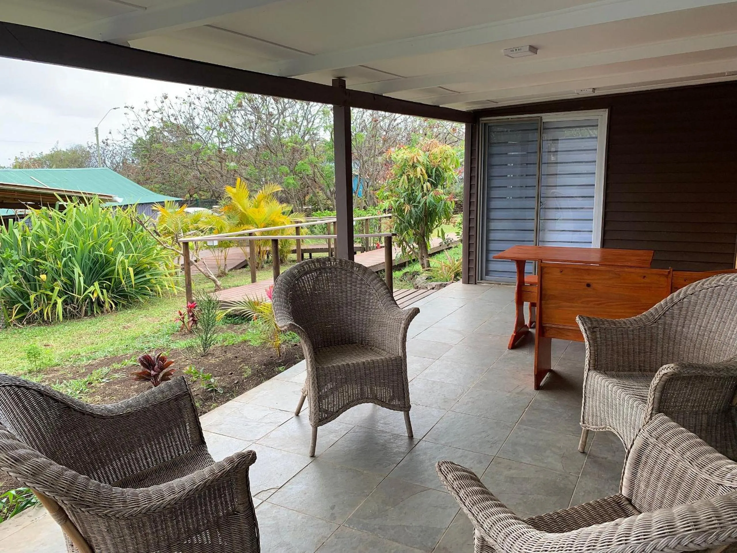 Balcony/Terrace in Cabañas Raupa