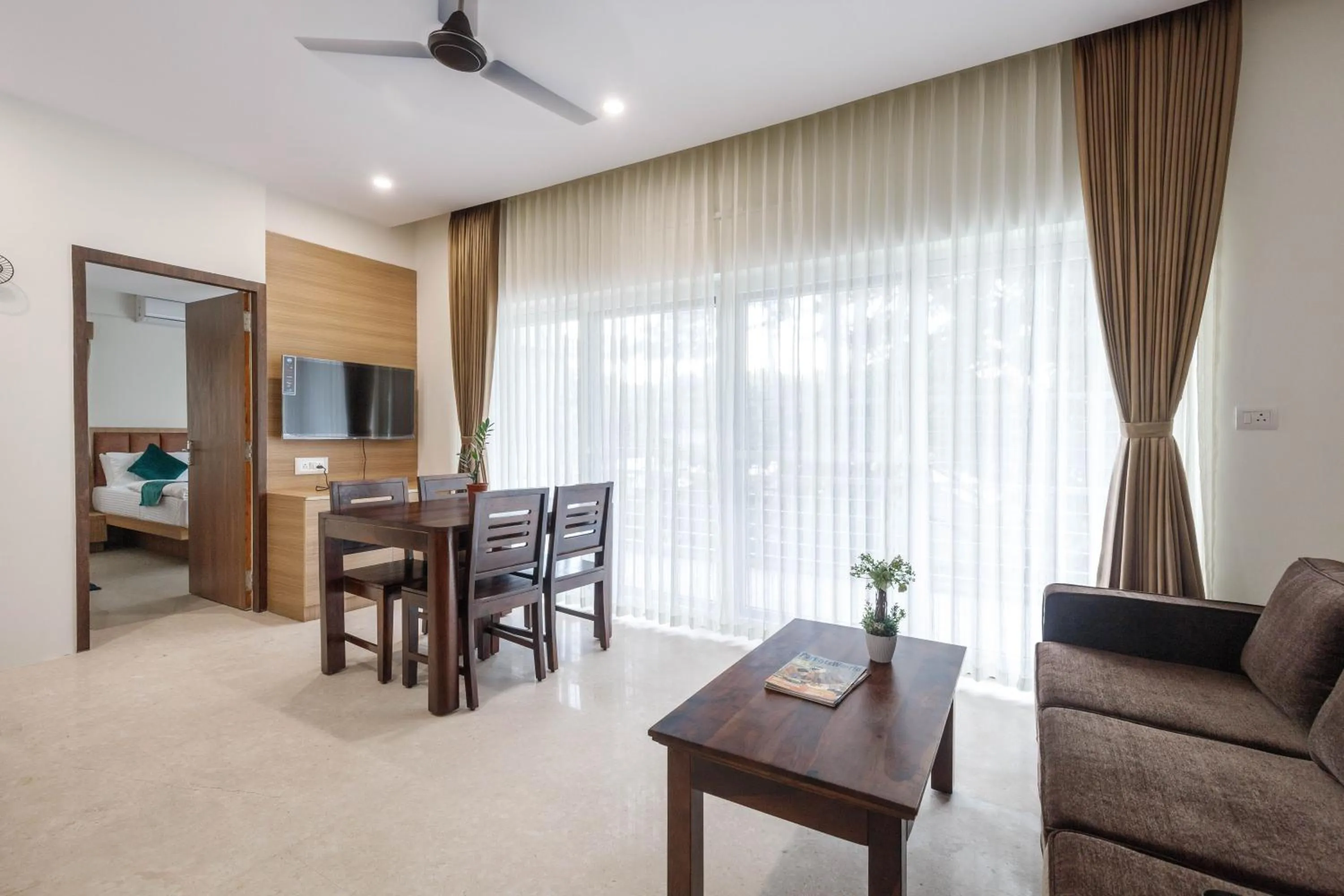 Living room in Sunlight Serviced Apartments