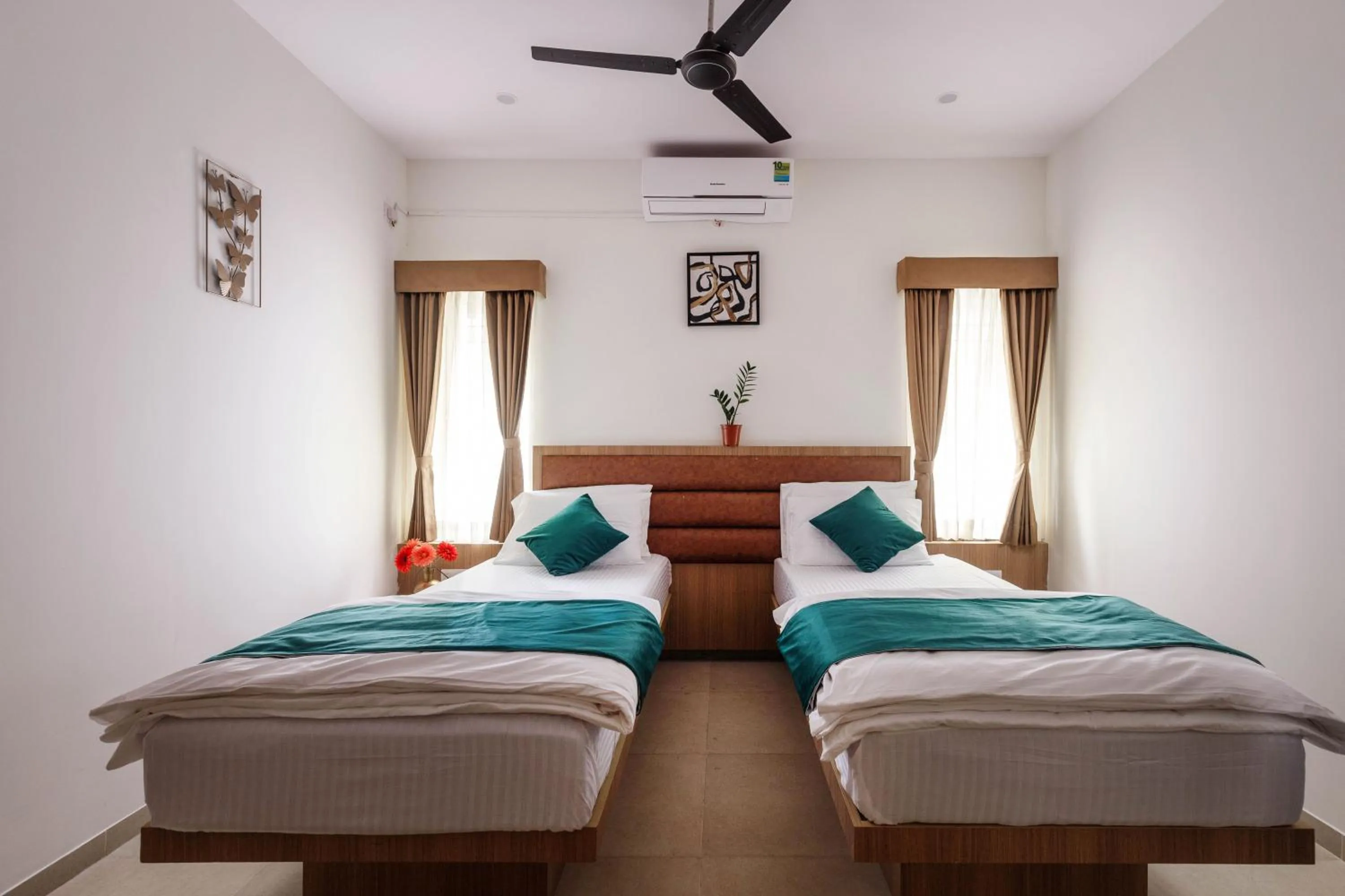 Bed in Sunlight Serviced Apartments