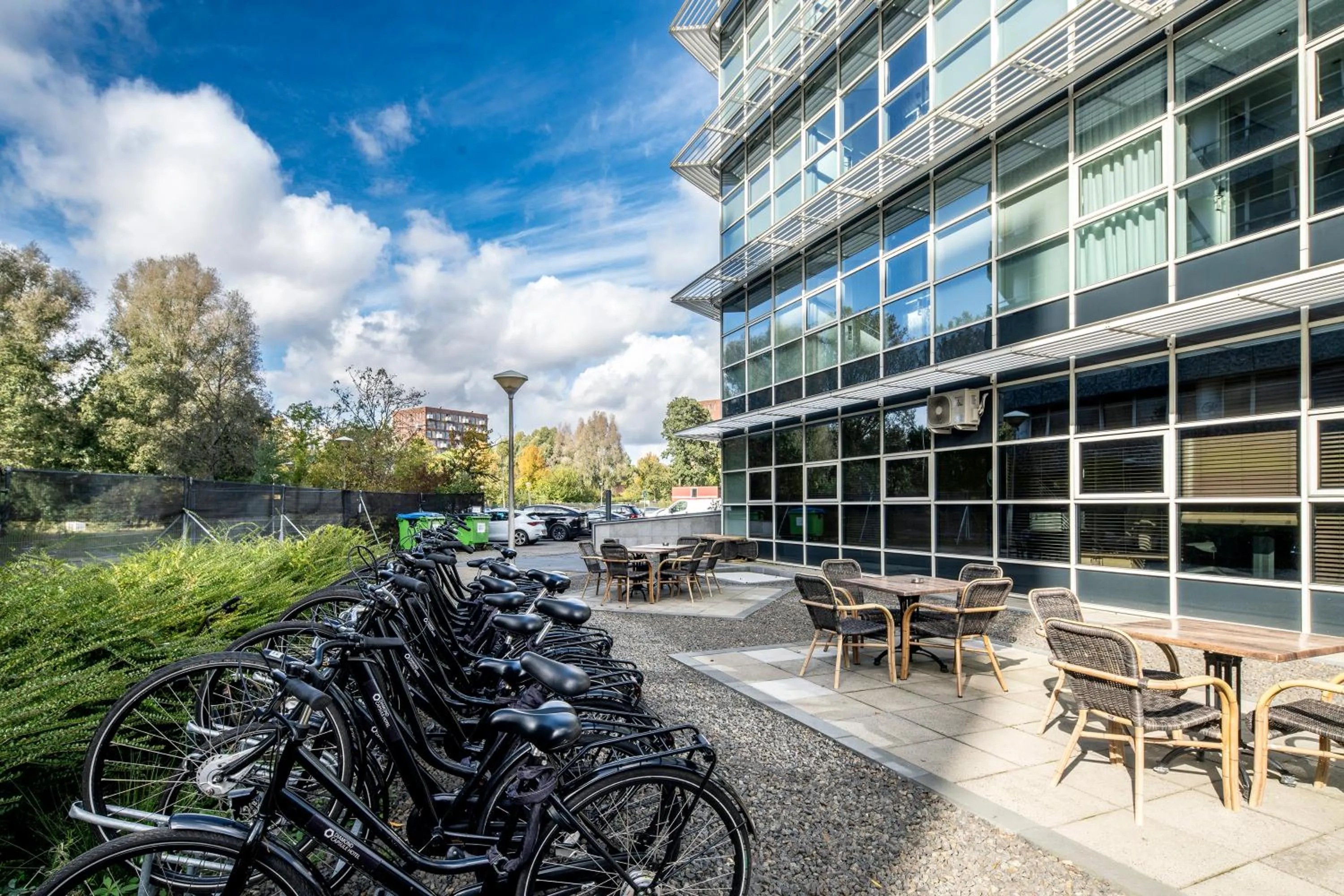 Cycling in Diamond Capsule Hotel Amsterdam South