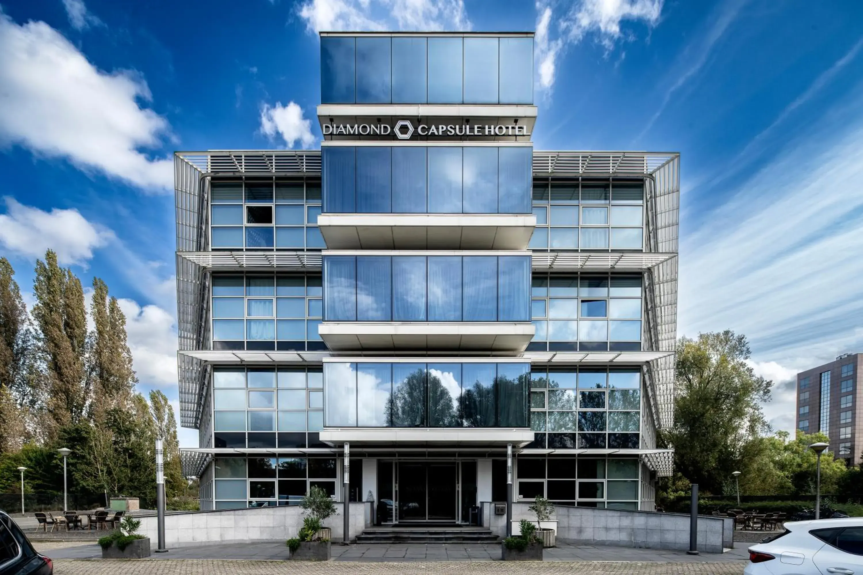 Property building in Diamond Capsule Hotel Amsterdam South Property building in Diamond Capsule Hotel Amsterdam South