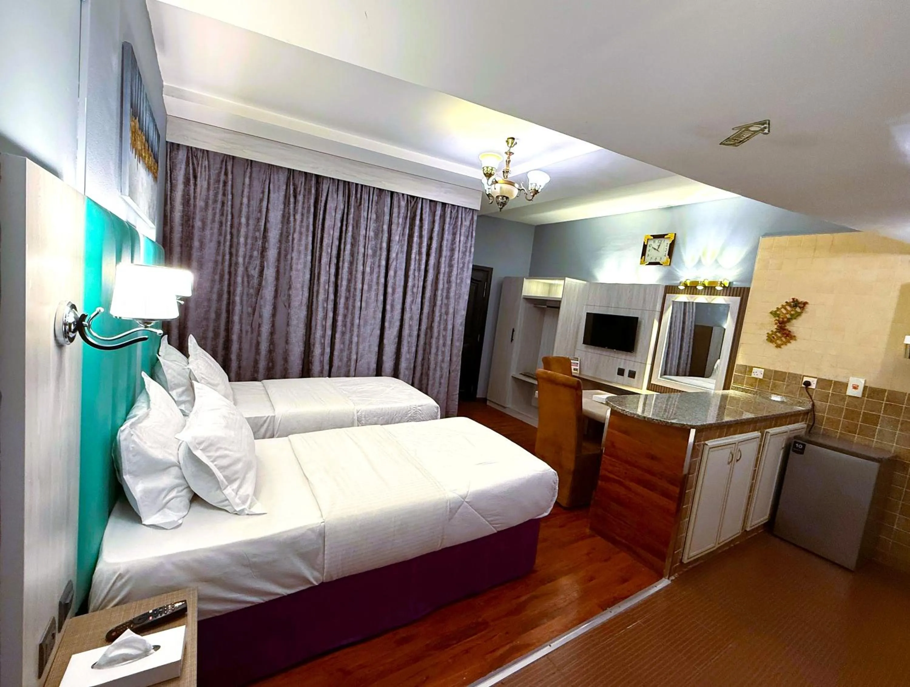 Photo of the whole room, Bed in Hafez Hotel Apartments - Al Ras Metro Station