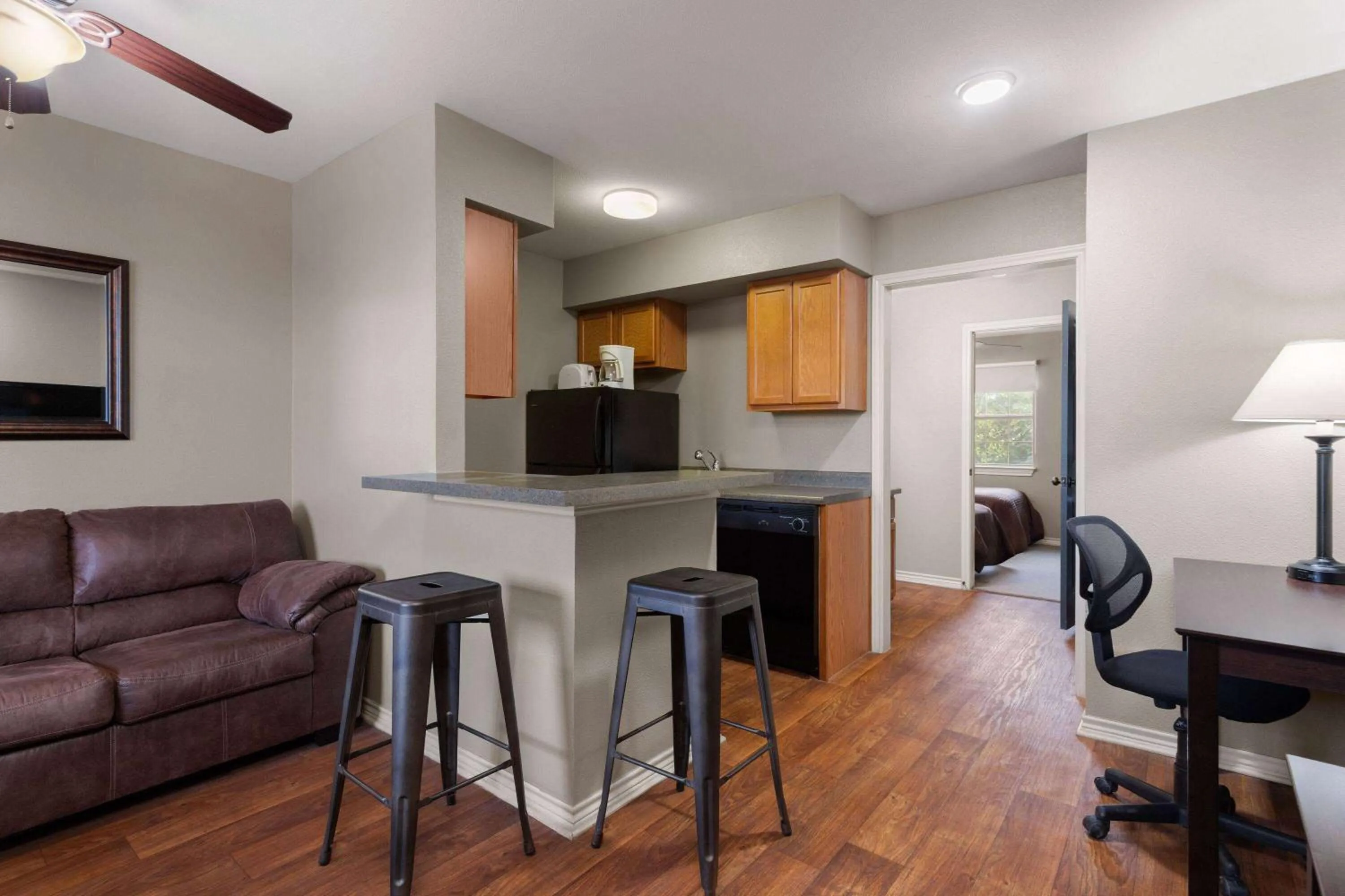 Photo of the whole room in Eagle's Den Three Rivers Texas a Travelodge by Wyndham