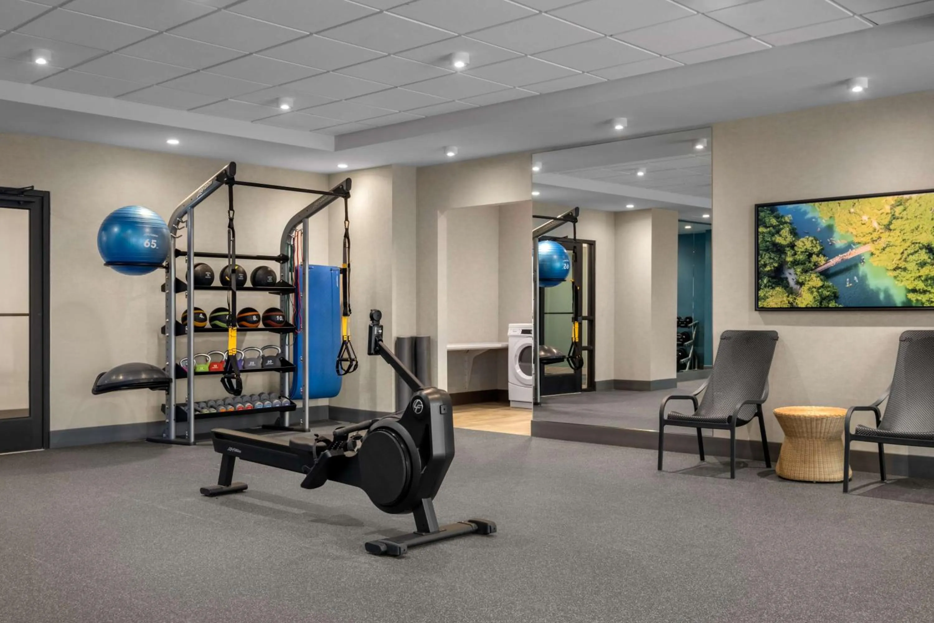 Fitness centre/facilities in Hampton by Hilton East Austin - near UT and Capitol