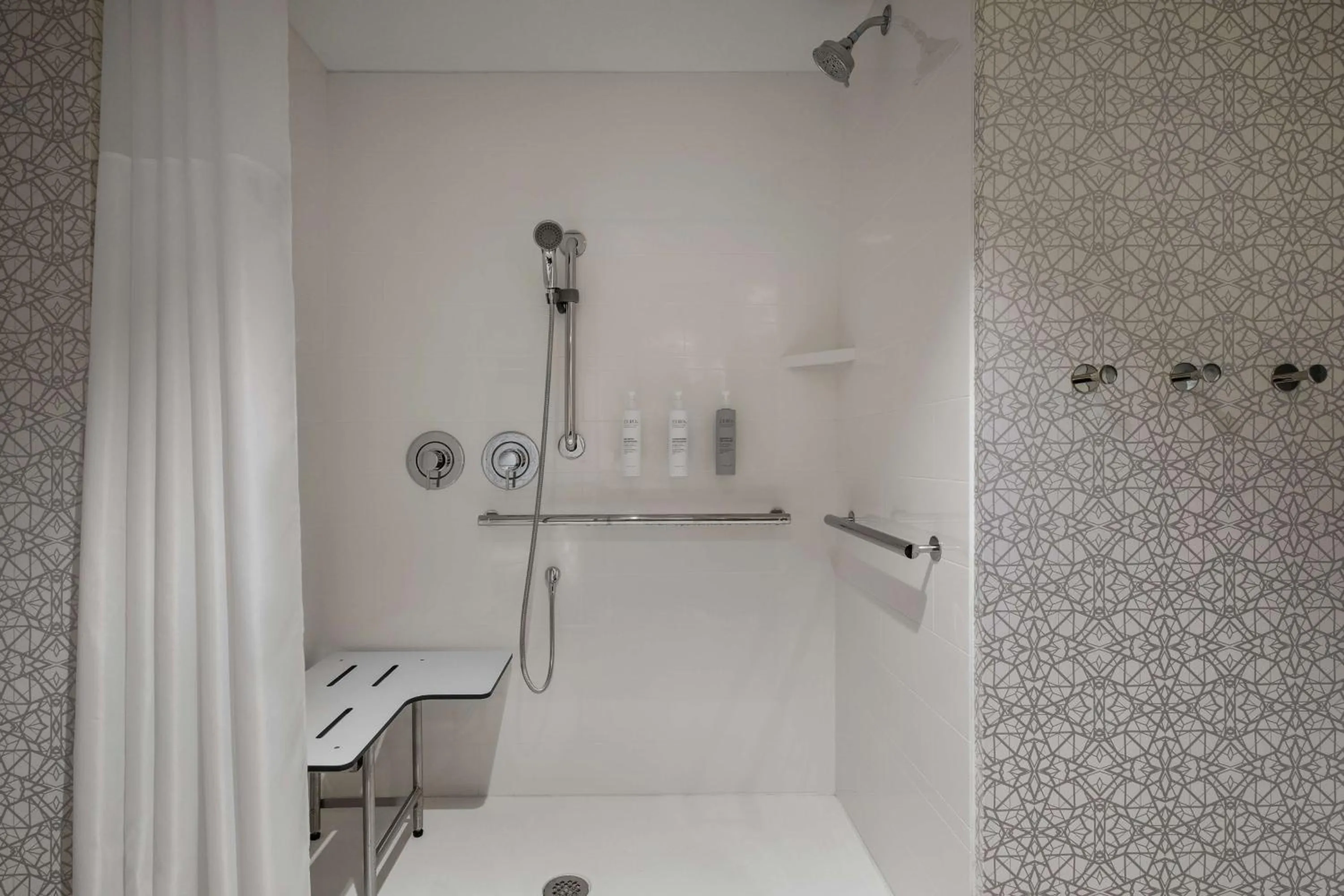 Bathroom in Hampton by Hilton East Austin - near UT and Capitol