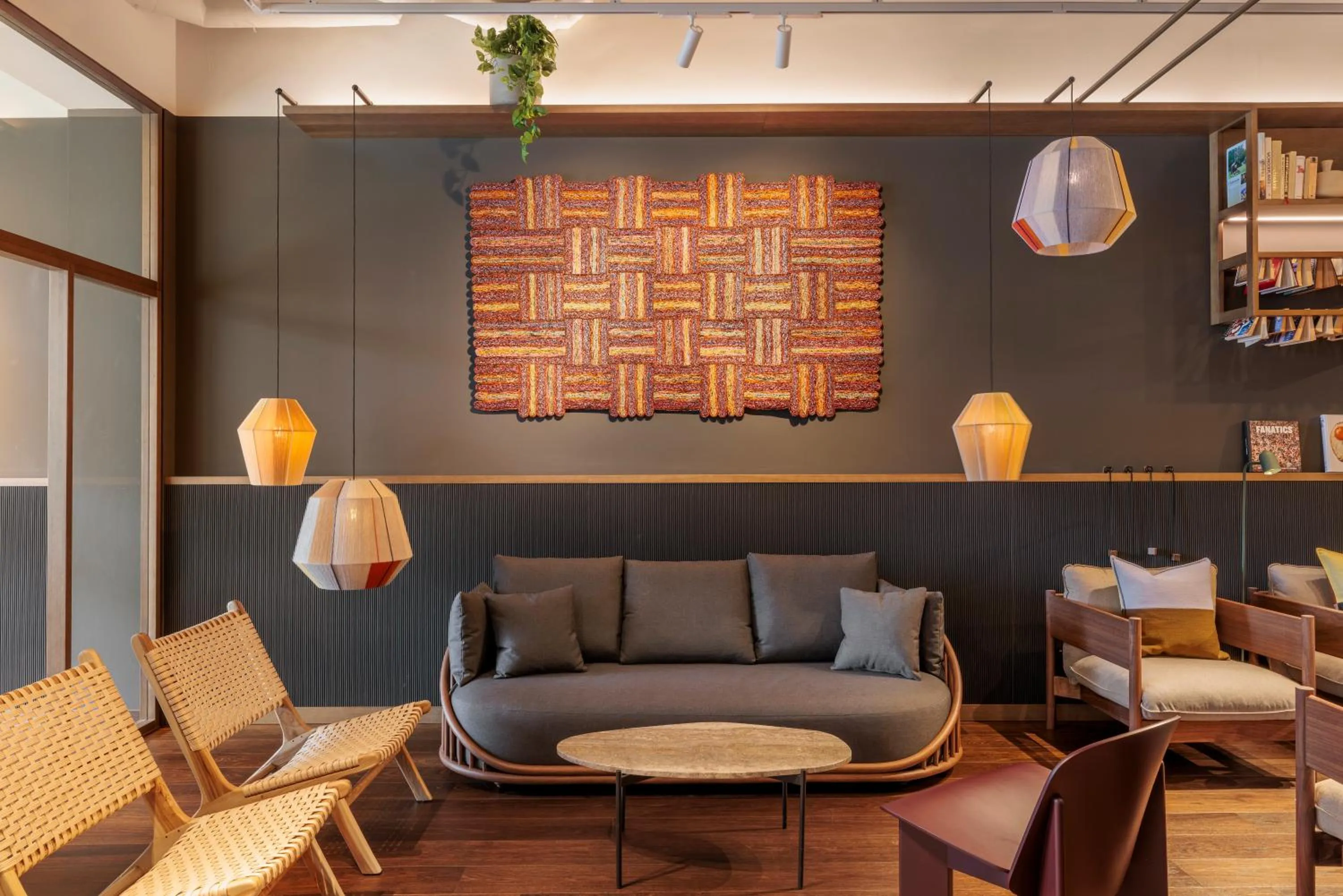 Lobby or reception in The Usual Rotterdam