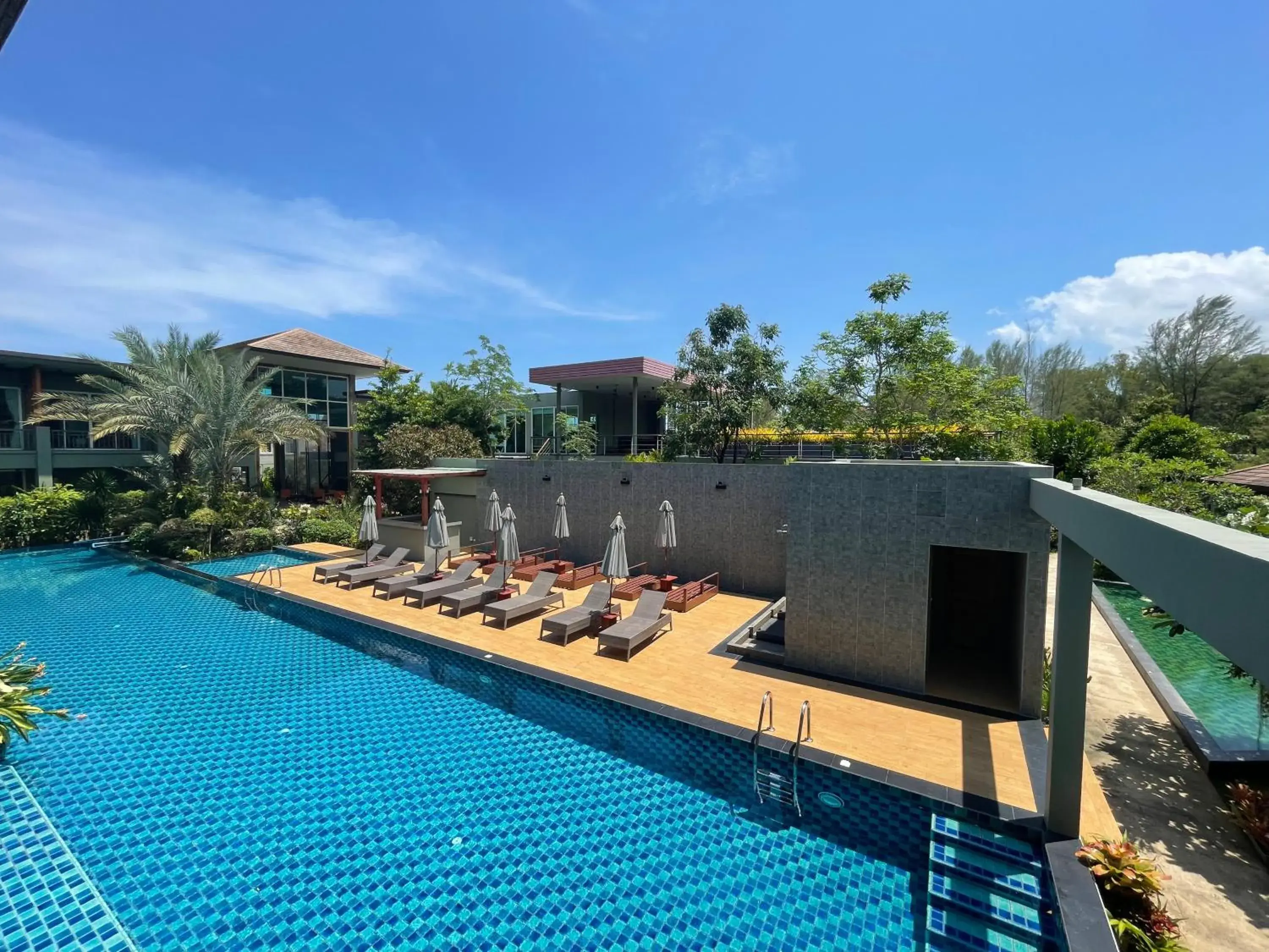 Pool view in Khaolak Forest Resort Pool view in Khaolak Forest Resort