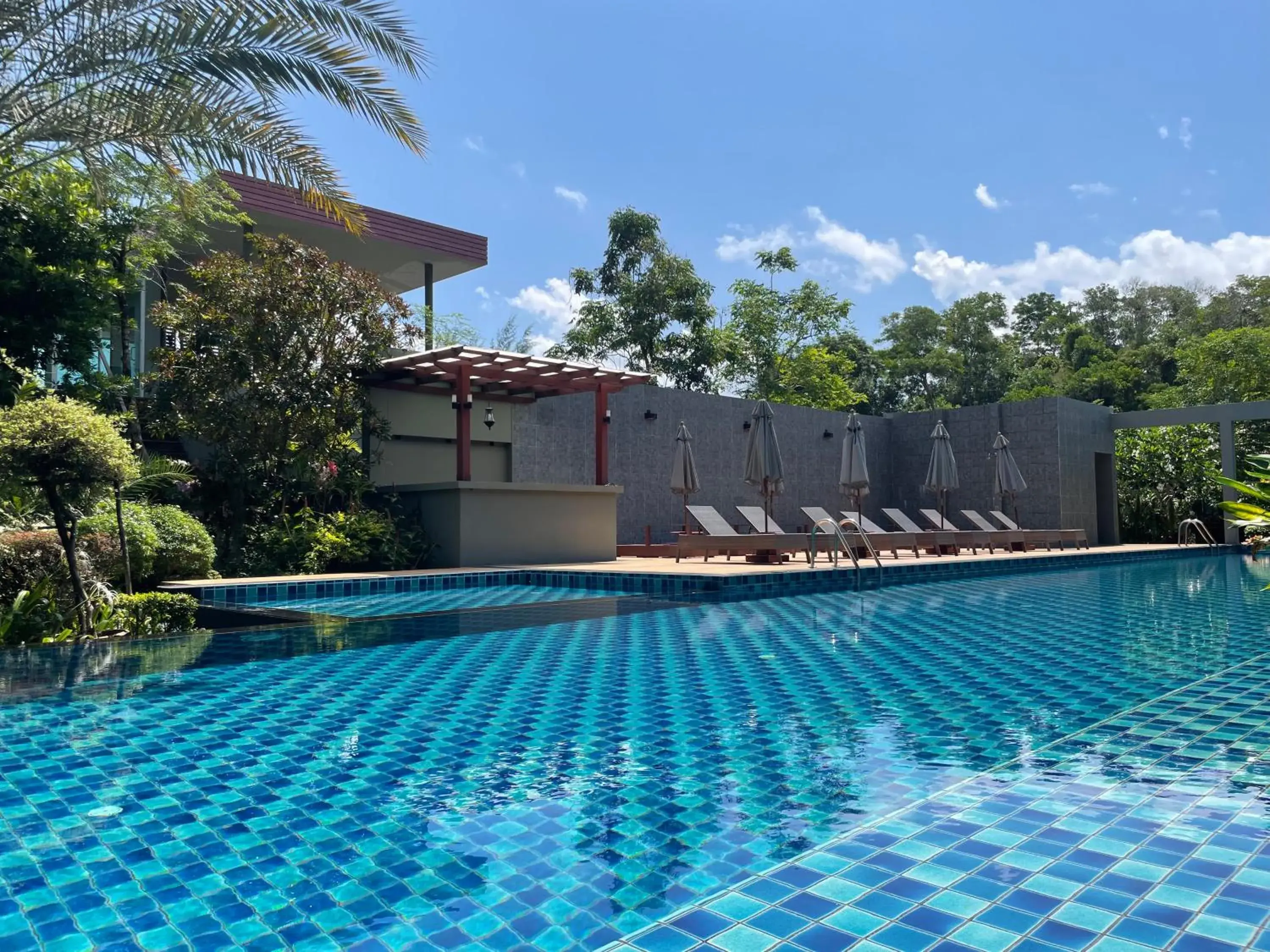 Pool view in Khaolak Forest Resort Pool view in Khaolak Forest Resort