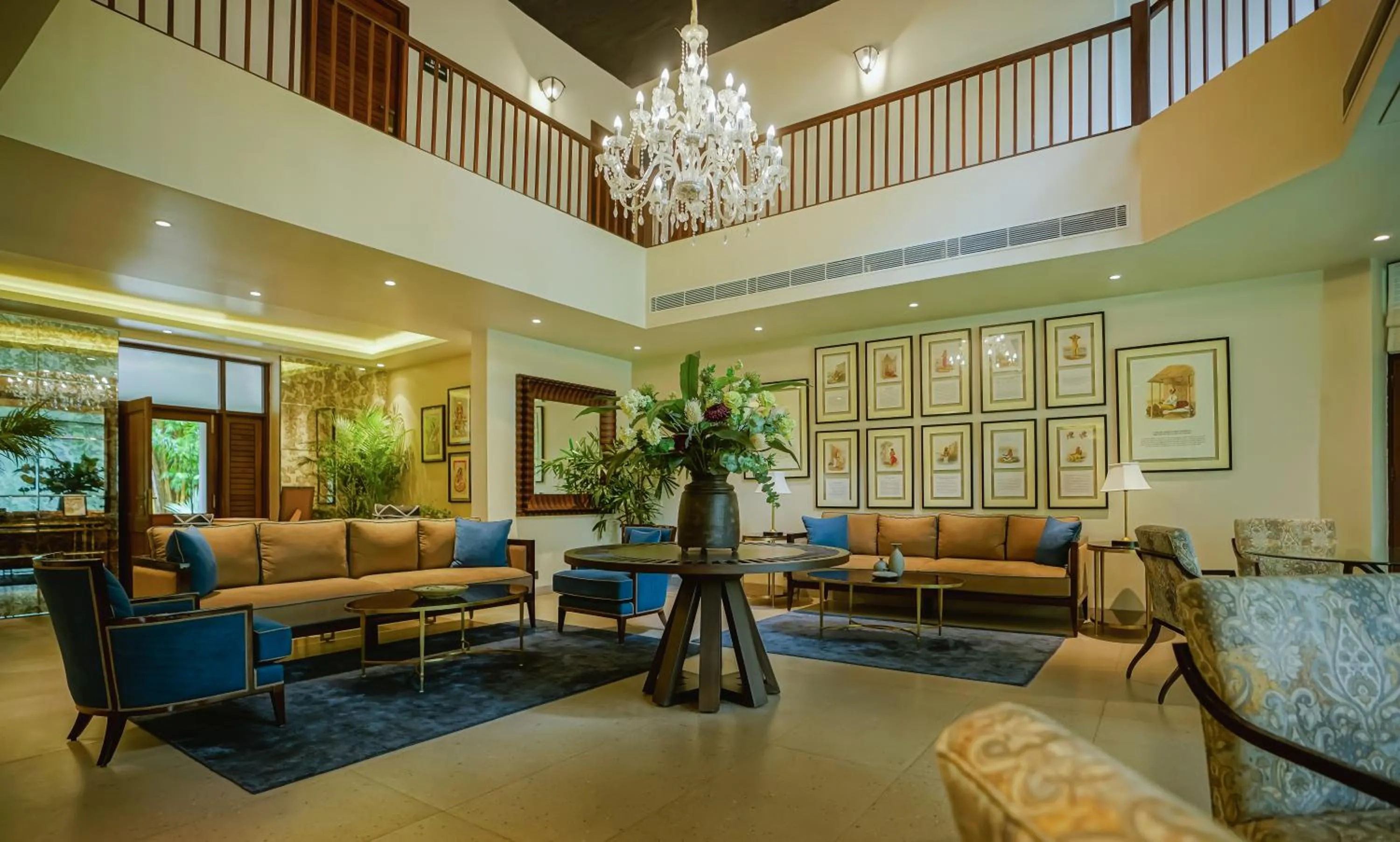 Lobby or reception in Anand Kashi by the Ganges Rishikesh - IHCL Seleqtions