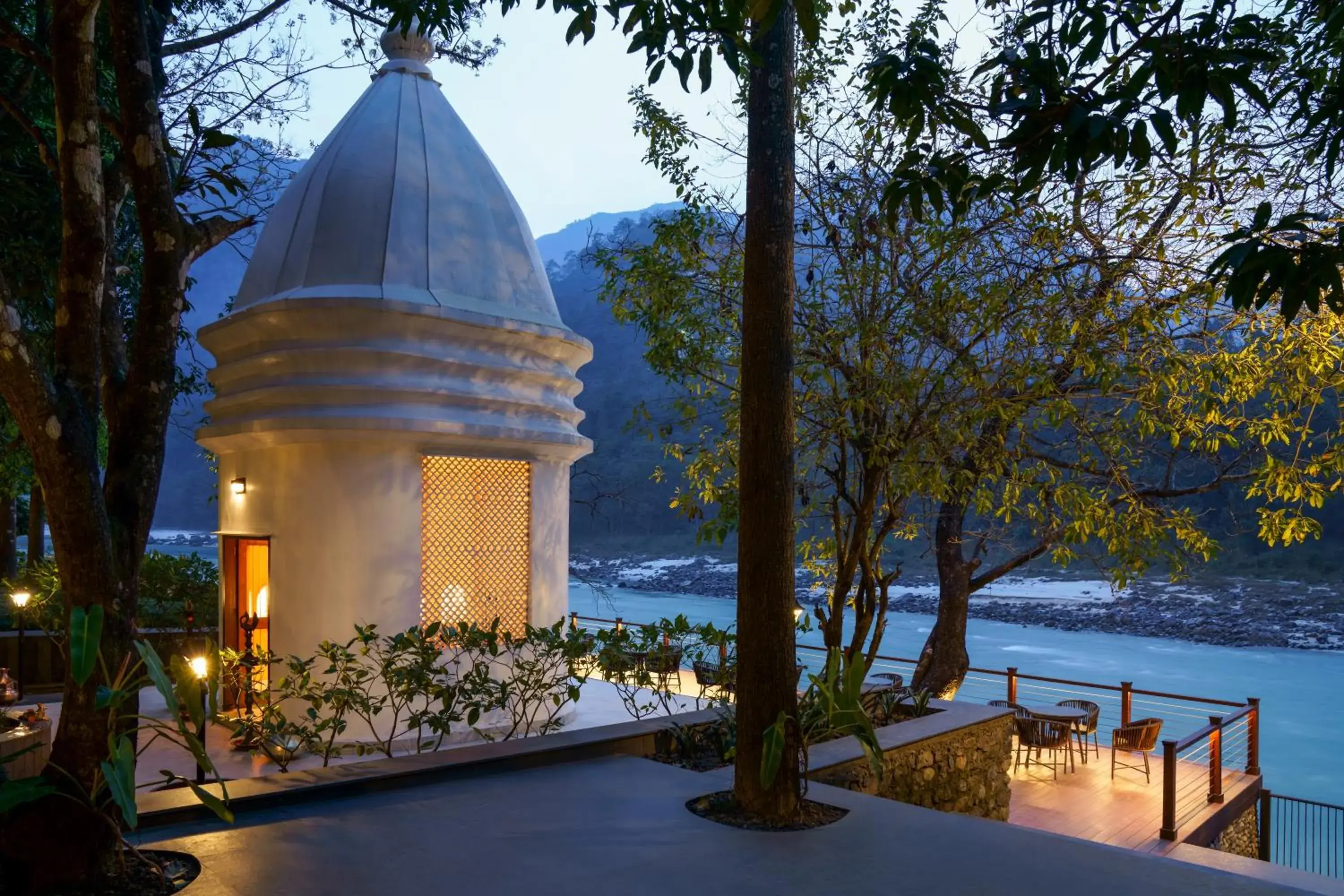 Mountain view in Anand Kashi by the Ganges Rishikesh - IHCL Seleqtions Mountain view in Anand Kashi by the Ganges Rishikesh - IHCL Seleqtions