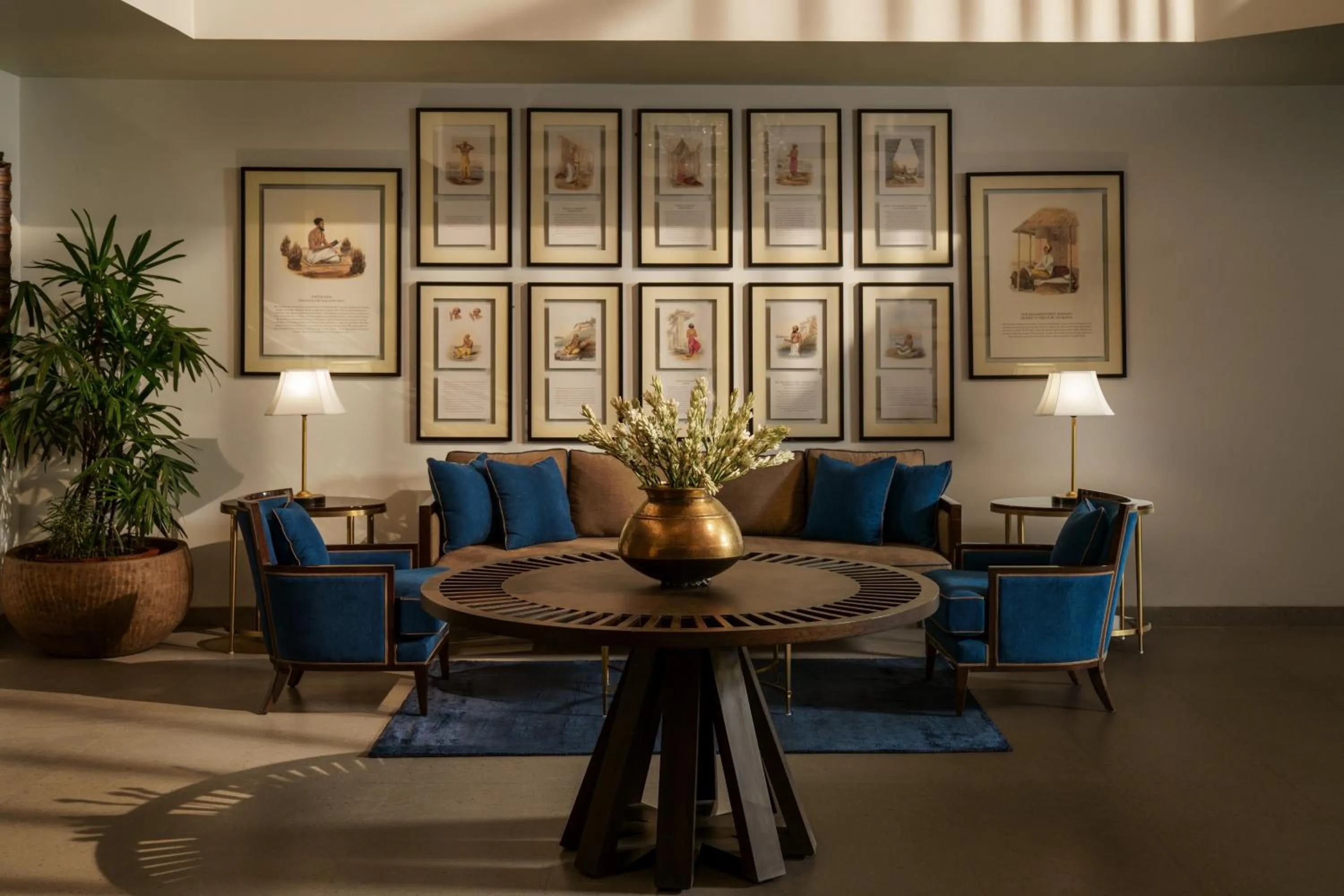 Lobby or reception in Anand Kashi by the Ganges Rishikesh - IHCL Seleqtions