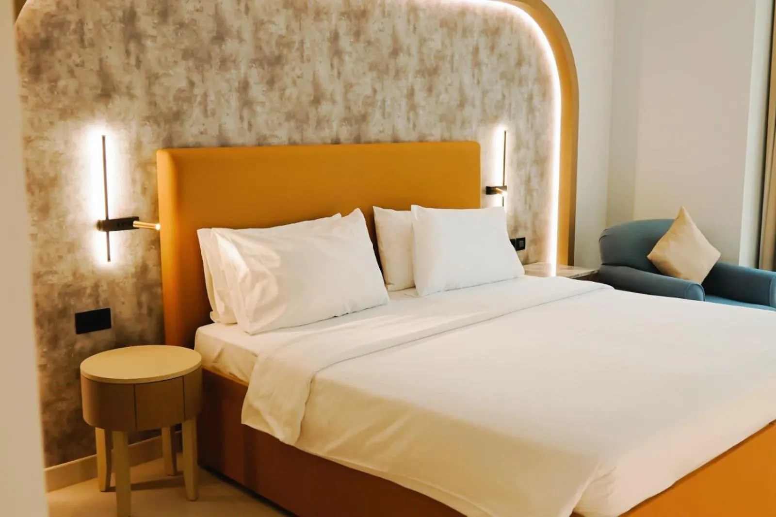 Bed in Sheraton Khalidiya Hotel