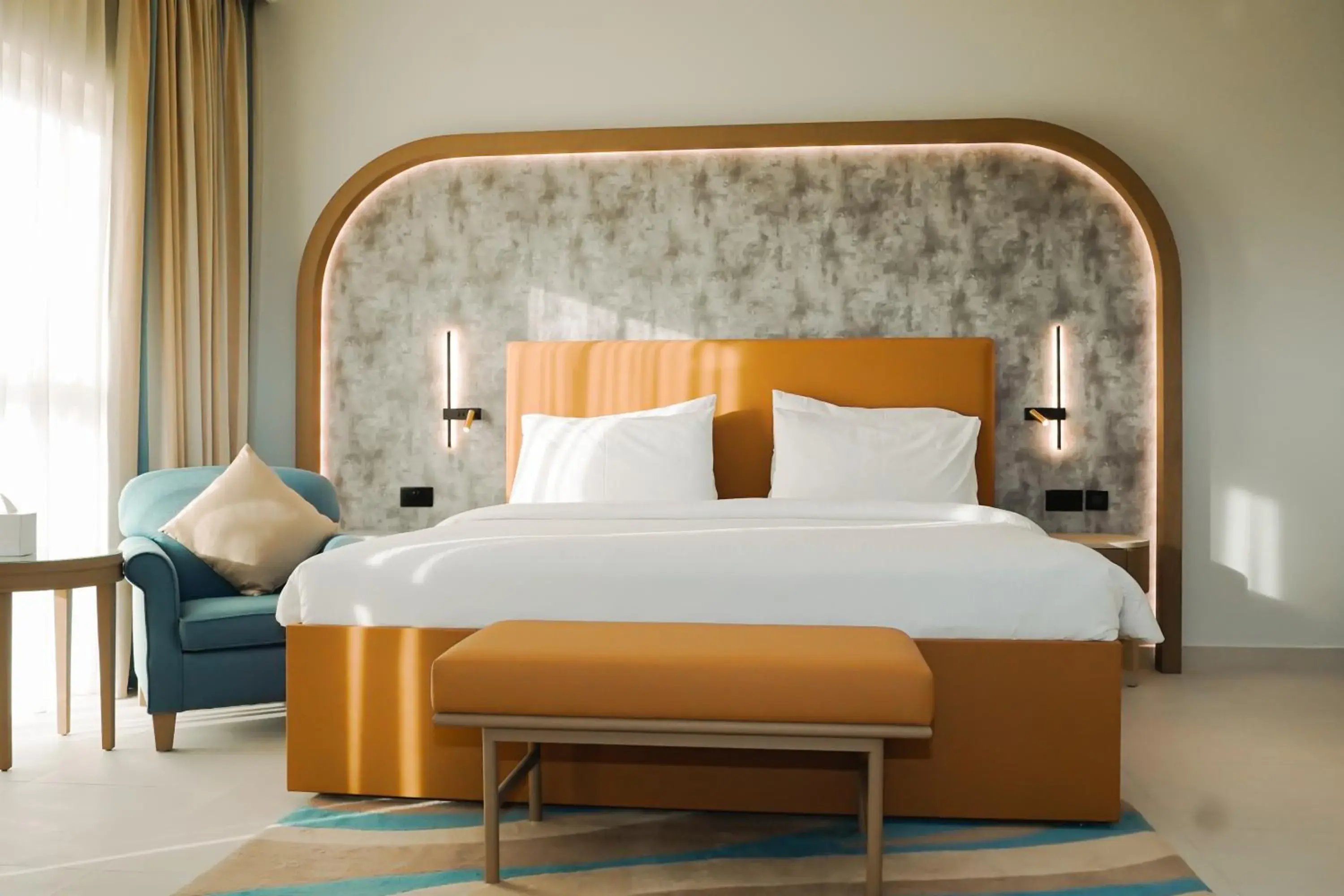 Bed in Sheraton Khalidiya Hotel Bed in Sheraton Khalidiya Hotel