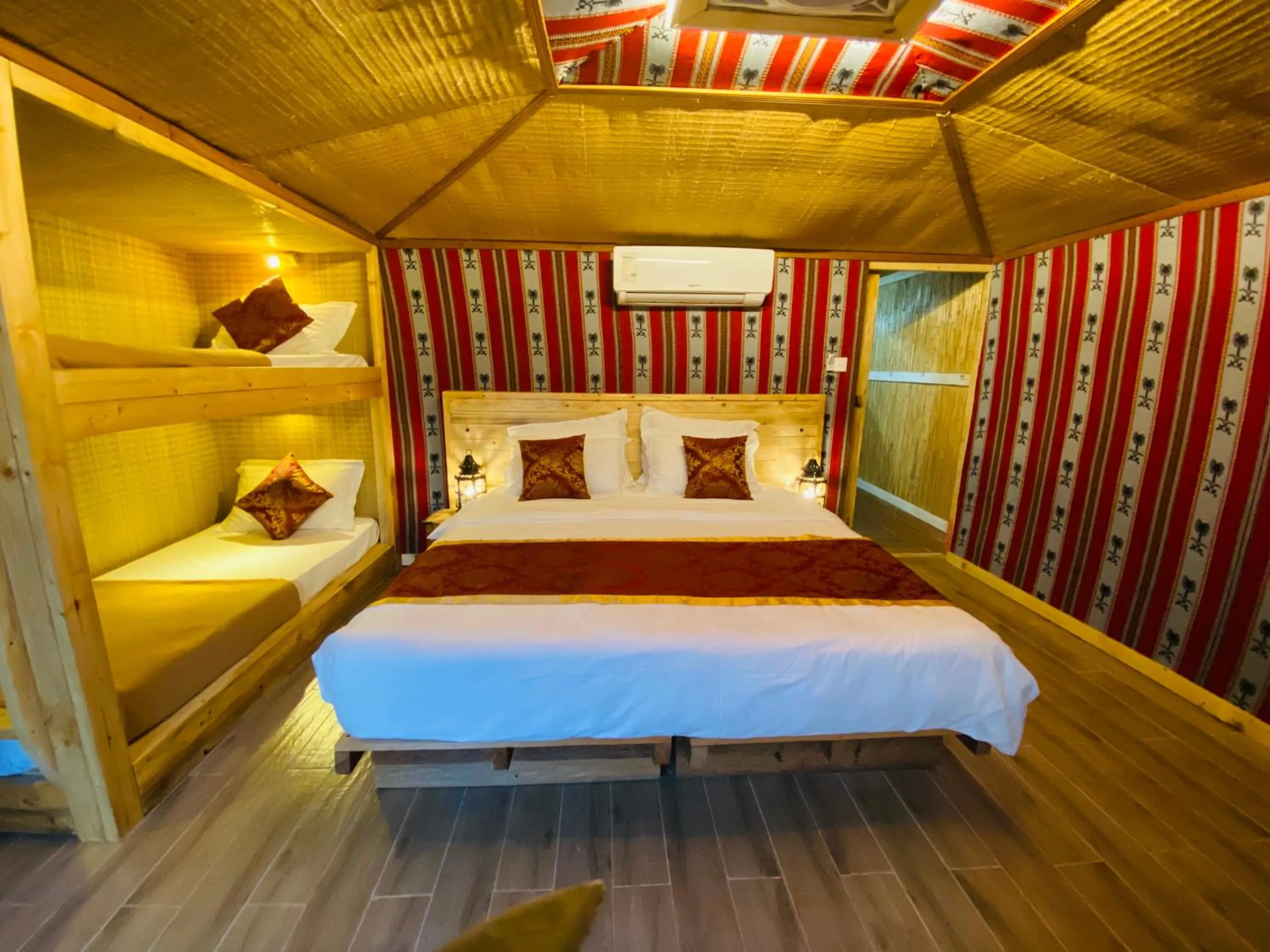 Bed in Bedouin Oasis Desert Camp- Ras Al Khaimah