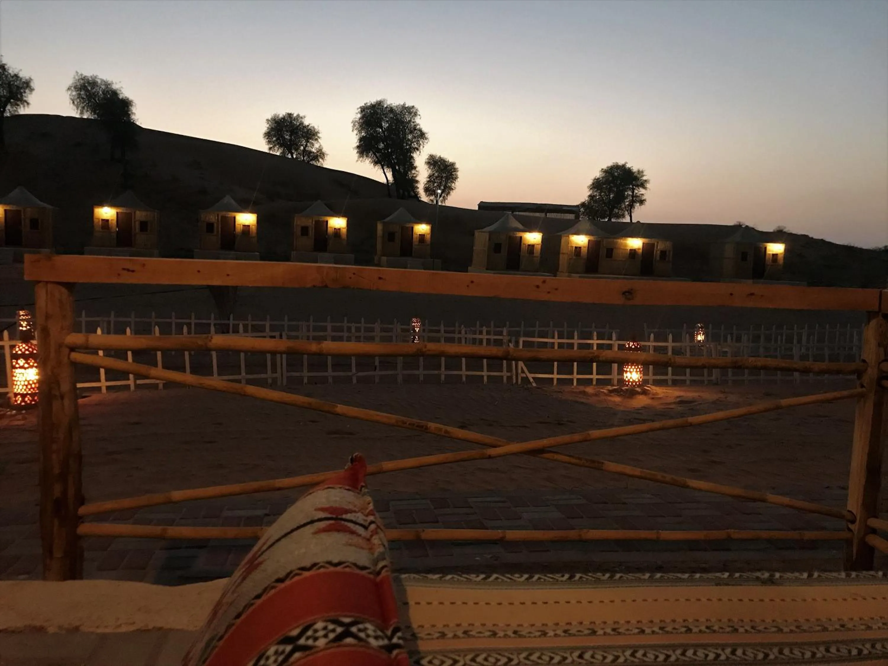 Seating area in Bedouin Oasis Desert Camp- Ras Al Khaimah