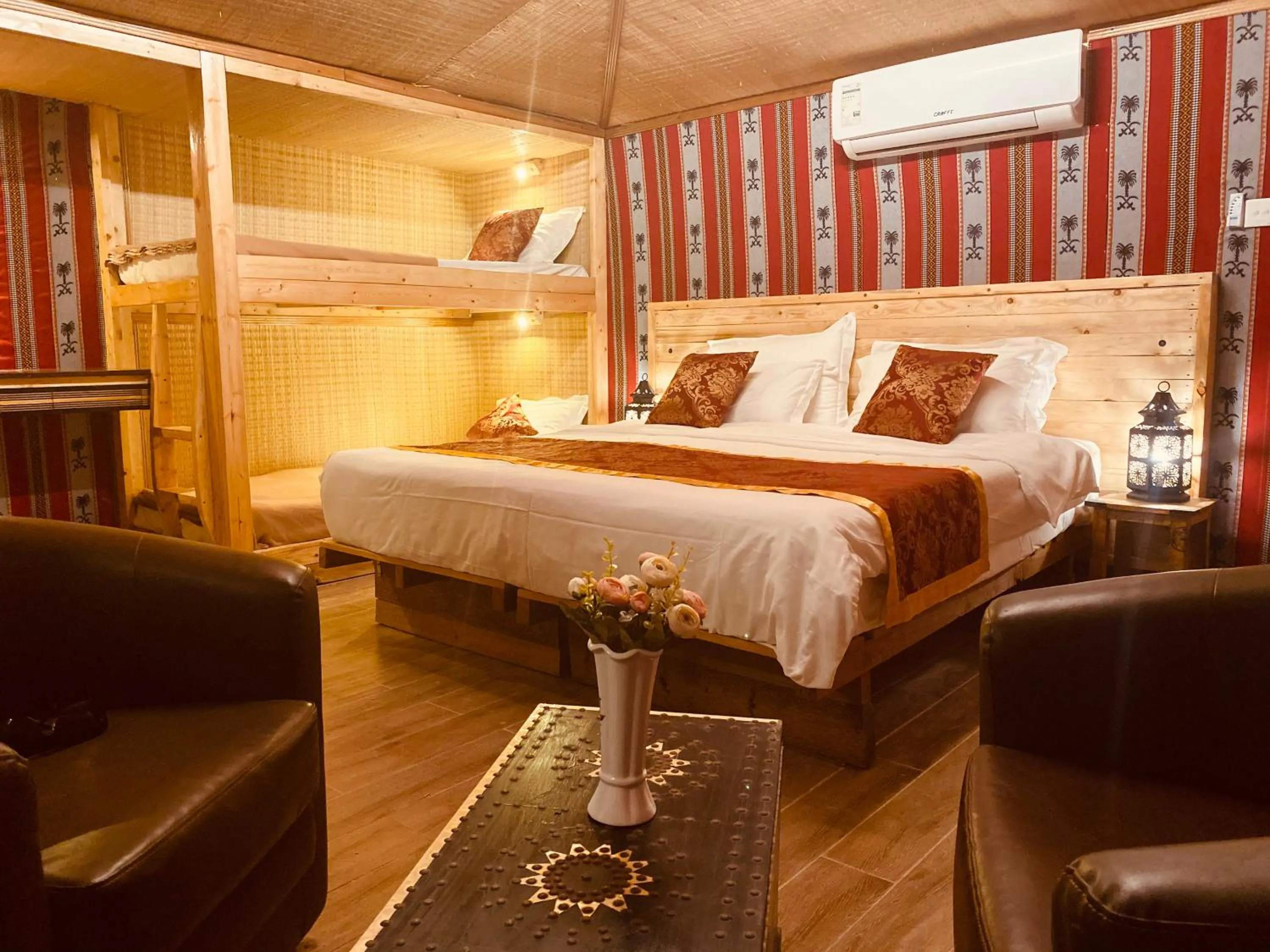 Bed in Bedouin Oasis Desert Camp- Ras Al Khaimah