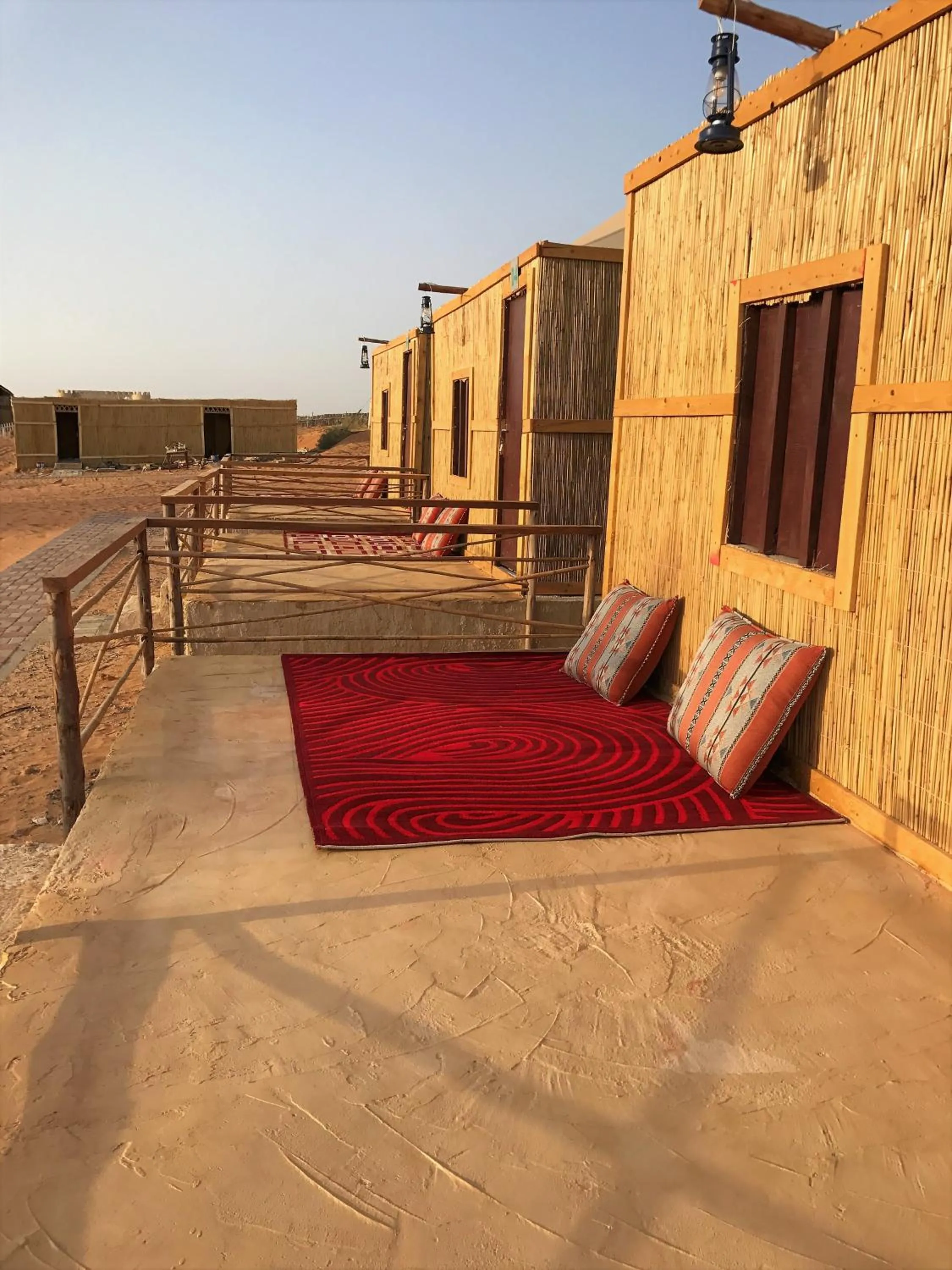 Seating area in Bedouin Oasis Desert Camp- Ras Al Khaimah