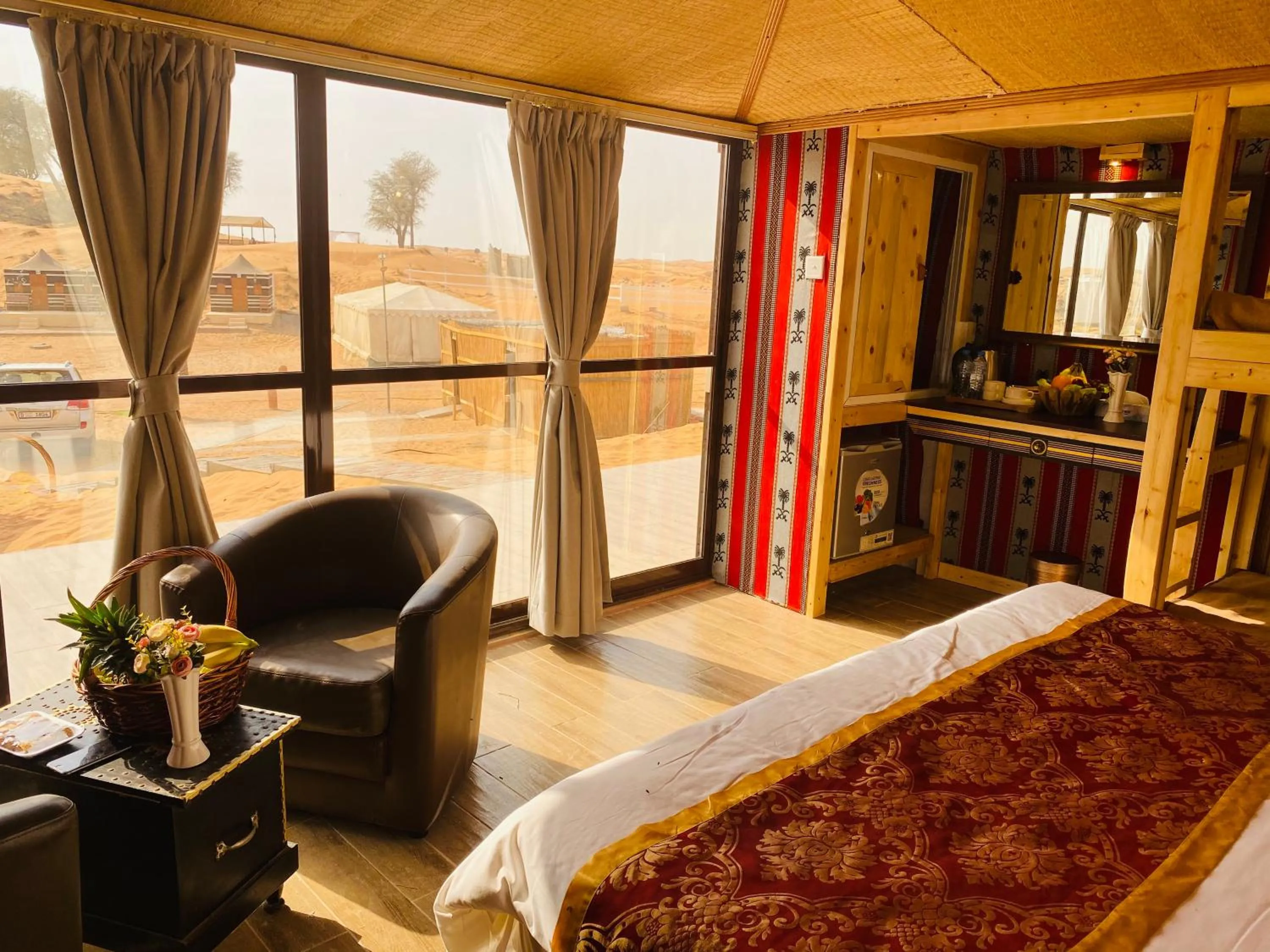 Bed in Bedouin Oasis Desert Camp- Ras Al Khaimah