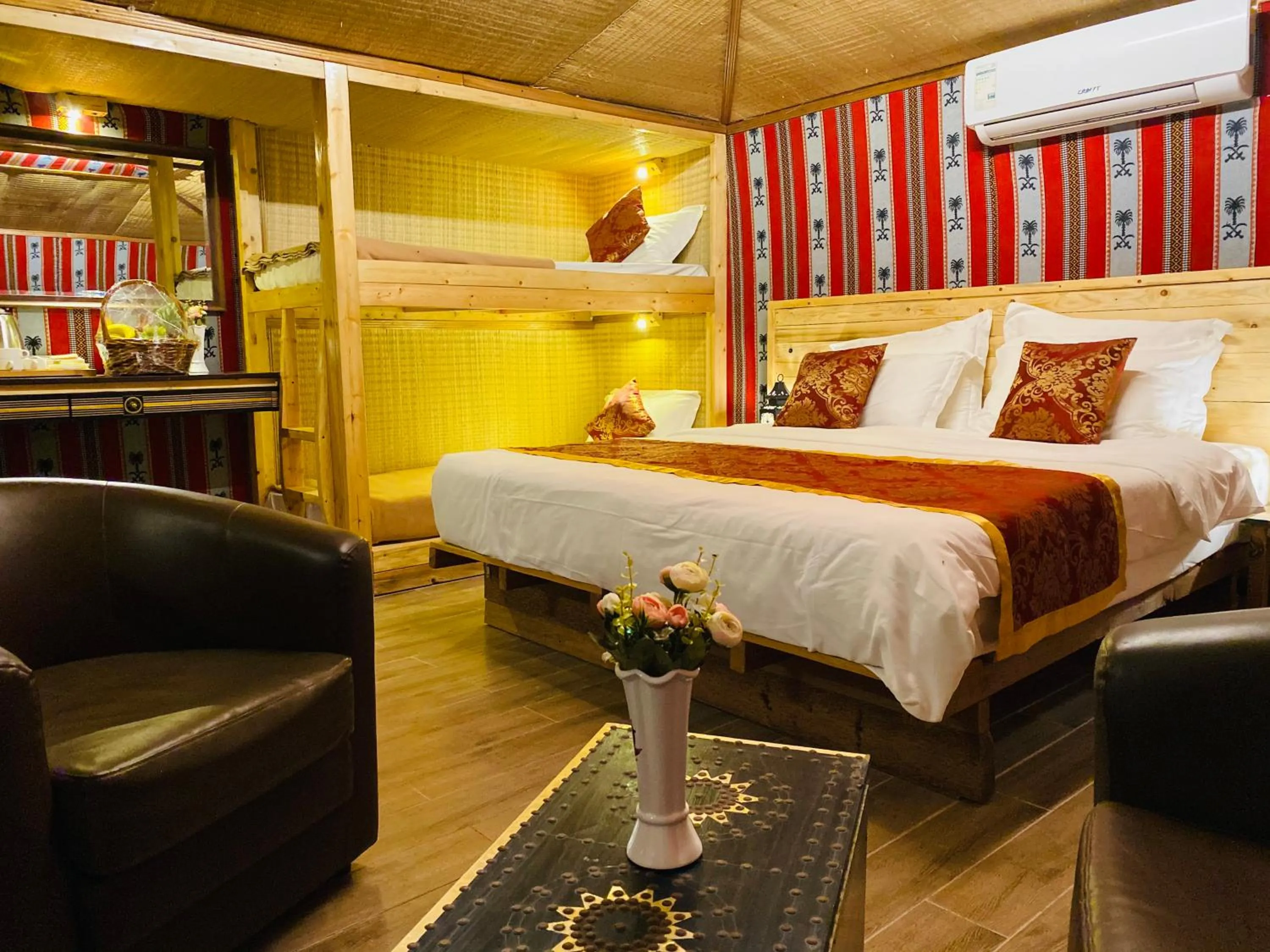 Bed in Bedouin Oasis Desert Camp- Ras Al Khaimah