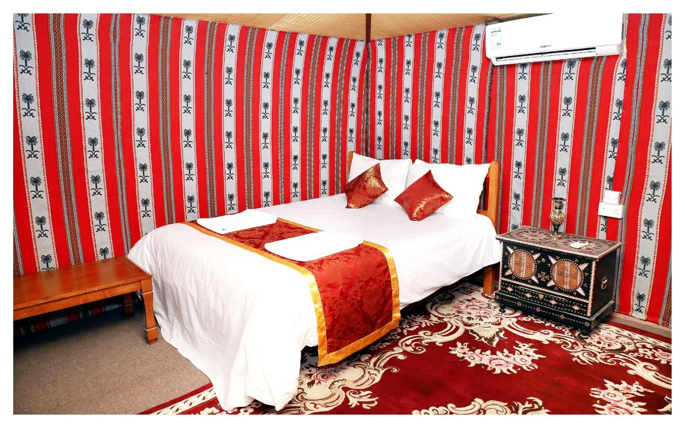 Bed in Bedouin Oasis Desert Camp- Ras Al Khaimah