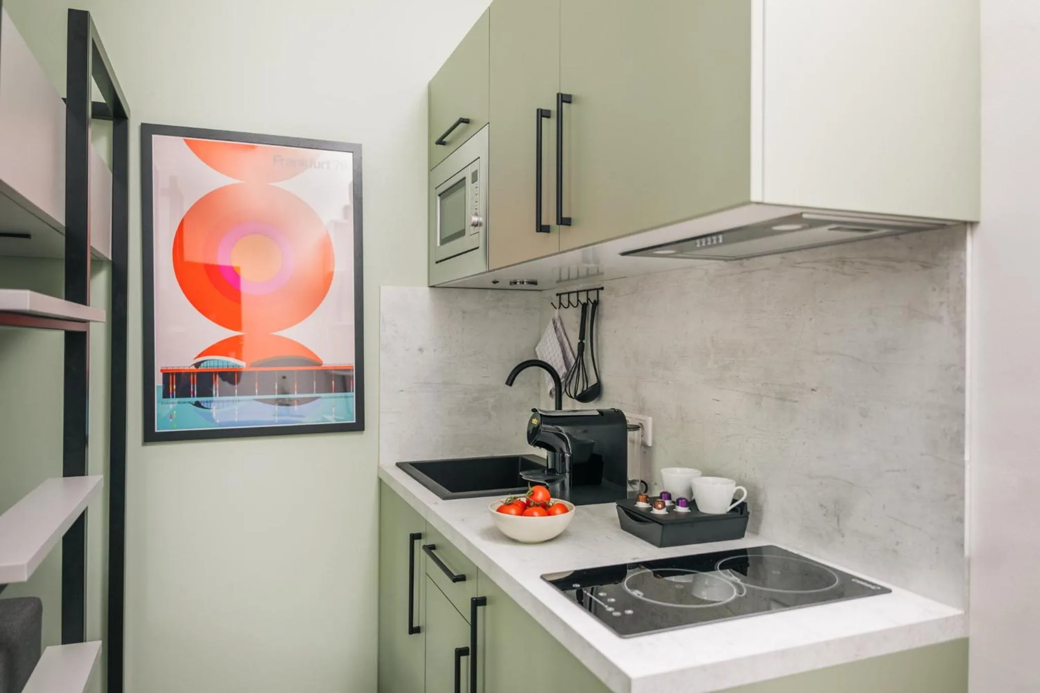 Coffee/tea facilities in Homaris Apartments Frankfurt