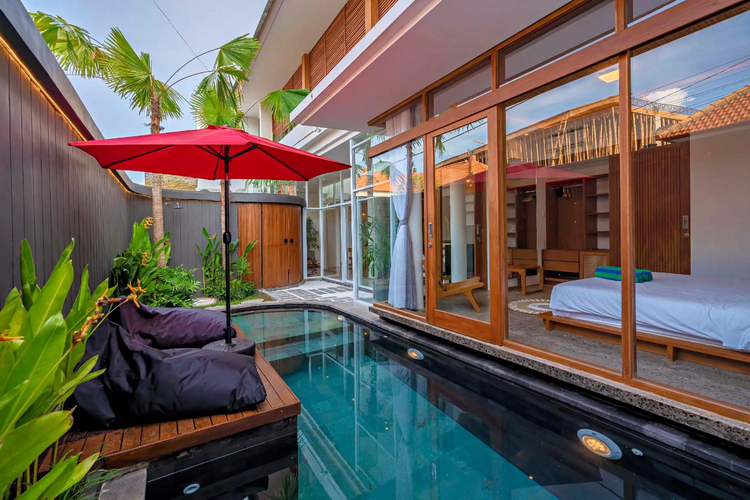 Swimming pool in Villa Kemiri - Canggu near Batu Bolong Beach