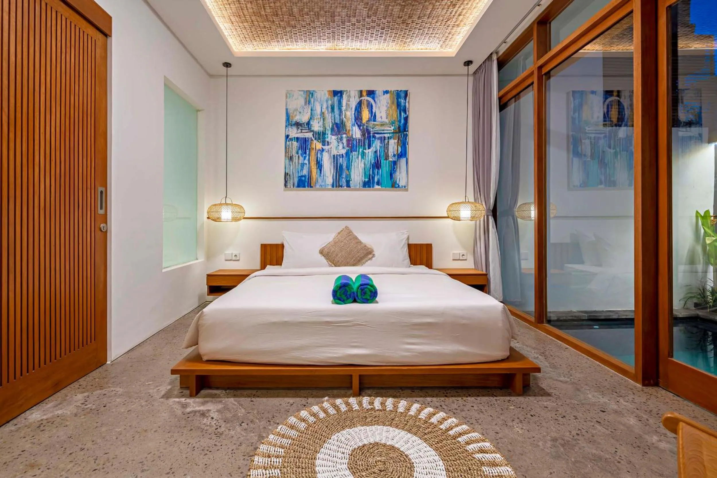 Bed in Villa Kemiri - Canggu near Batu Bolong Beach