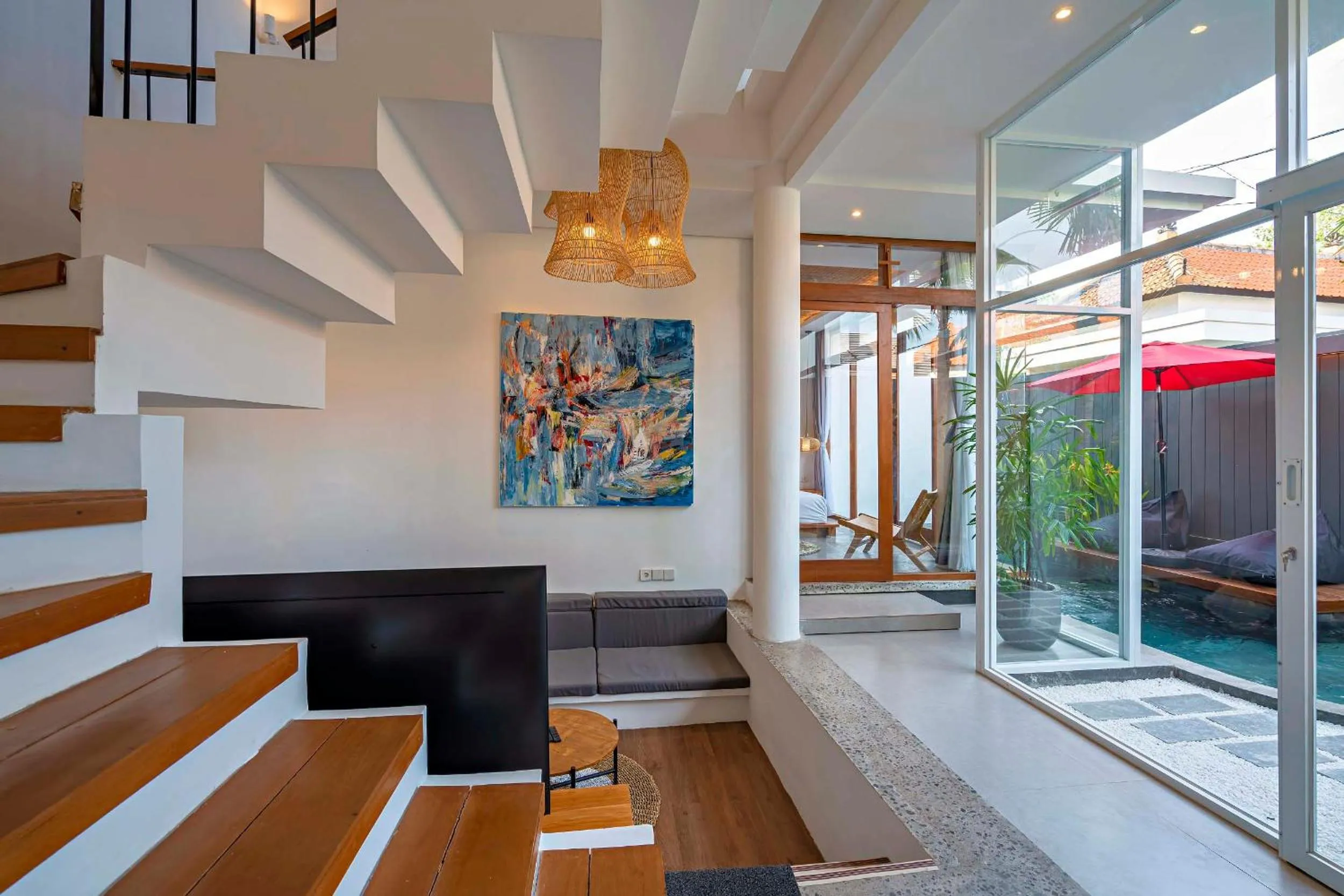 Seating area in Villa Kemiri - Canggu near Batu Bolong Beach