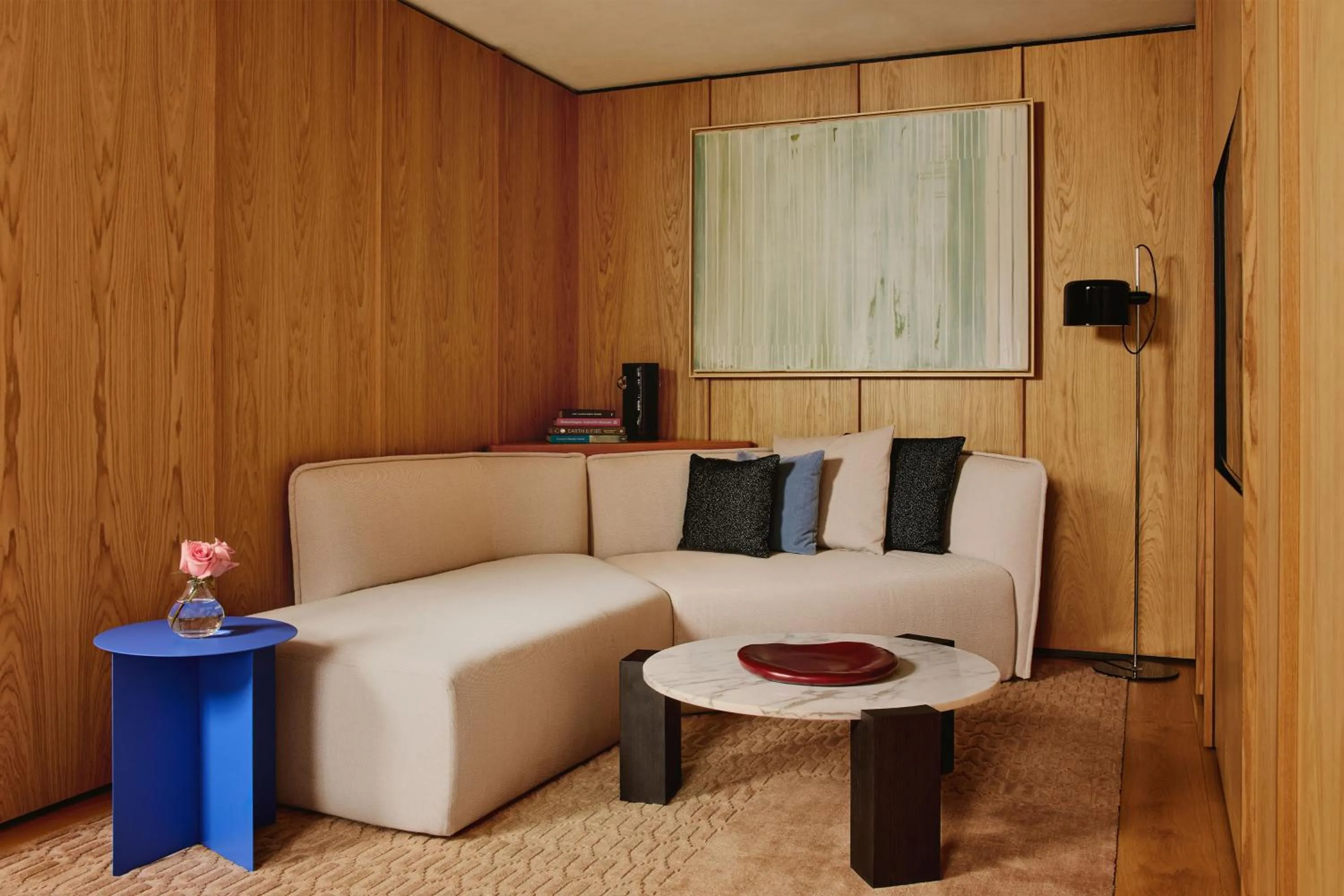 Living room in The Emory, Maybourne