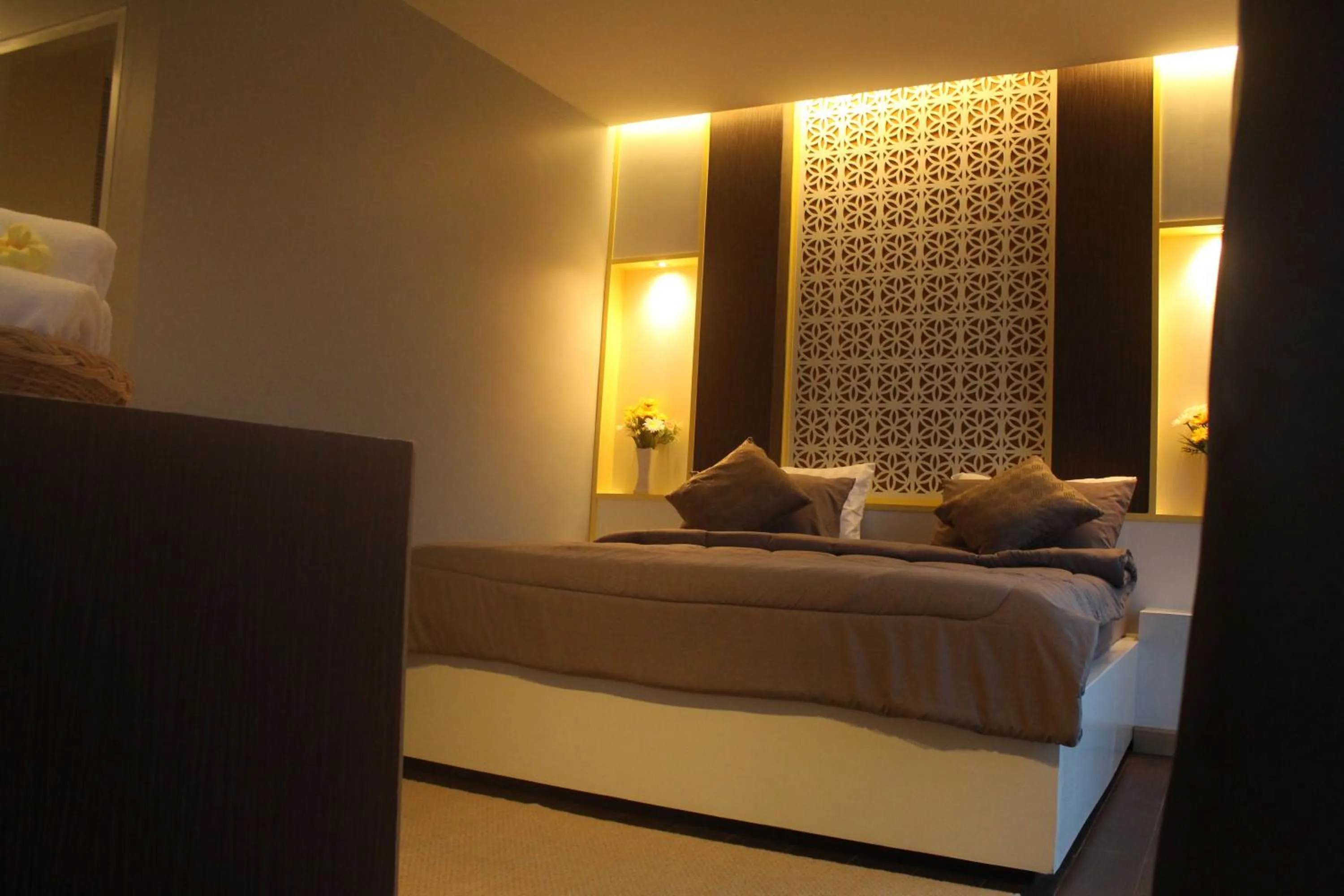 Bedroom, Bed in Saranya River House สรัญญาริเวอร์เฮาส์