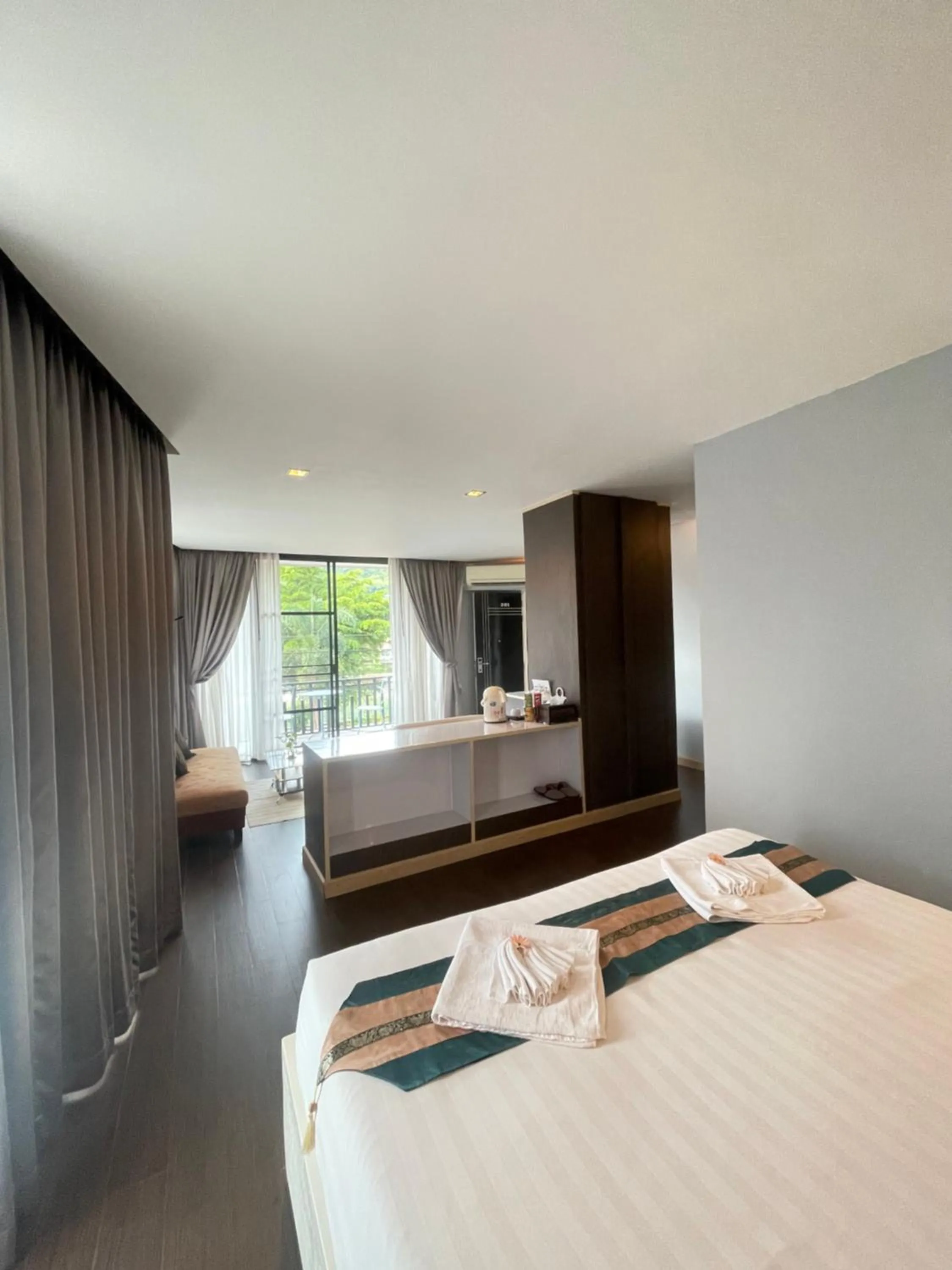 Bed in Saranya River House สรัญญาริเวอร์เฮาส์