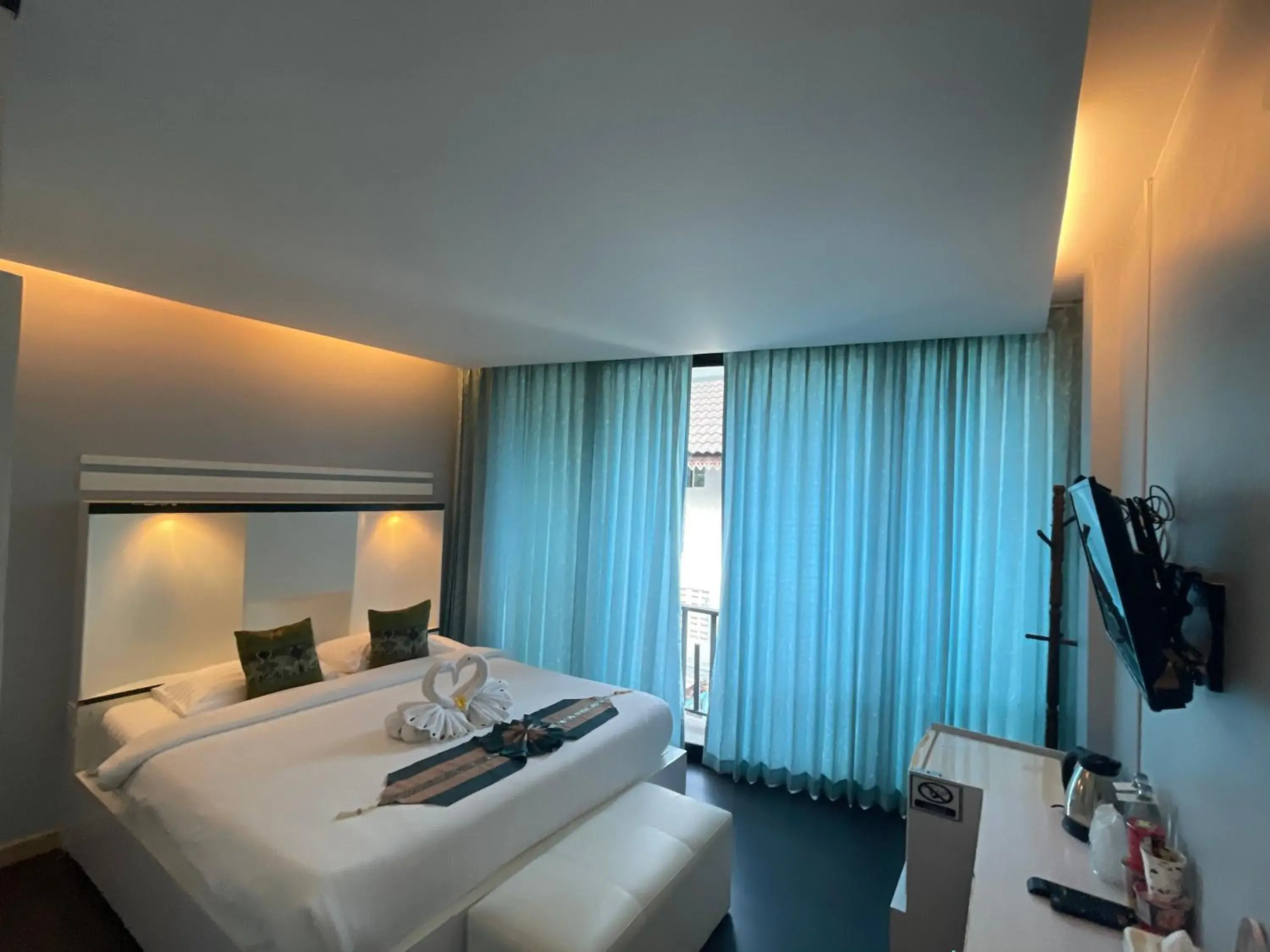 Bed in Saranya River House สรัญญาริเวอร์เฮาส์ Bed in Saranya River House สรัญญาริเวอร์เฮาส์