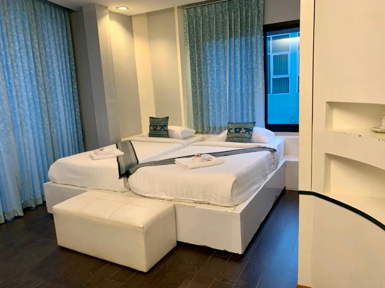 Bed in Saranya River House สรัญญาริเวอร์เฮาส์