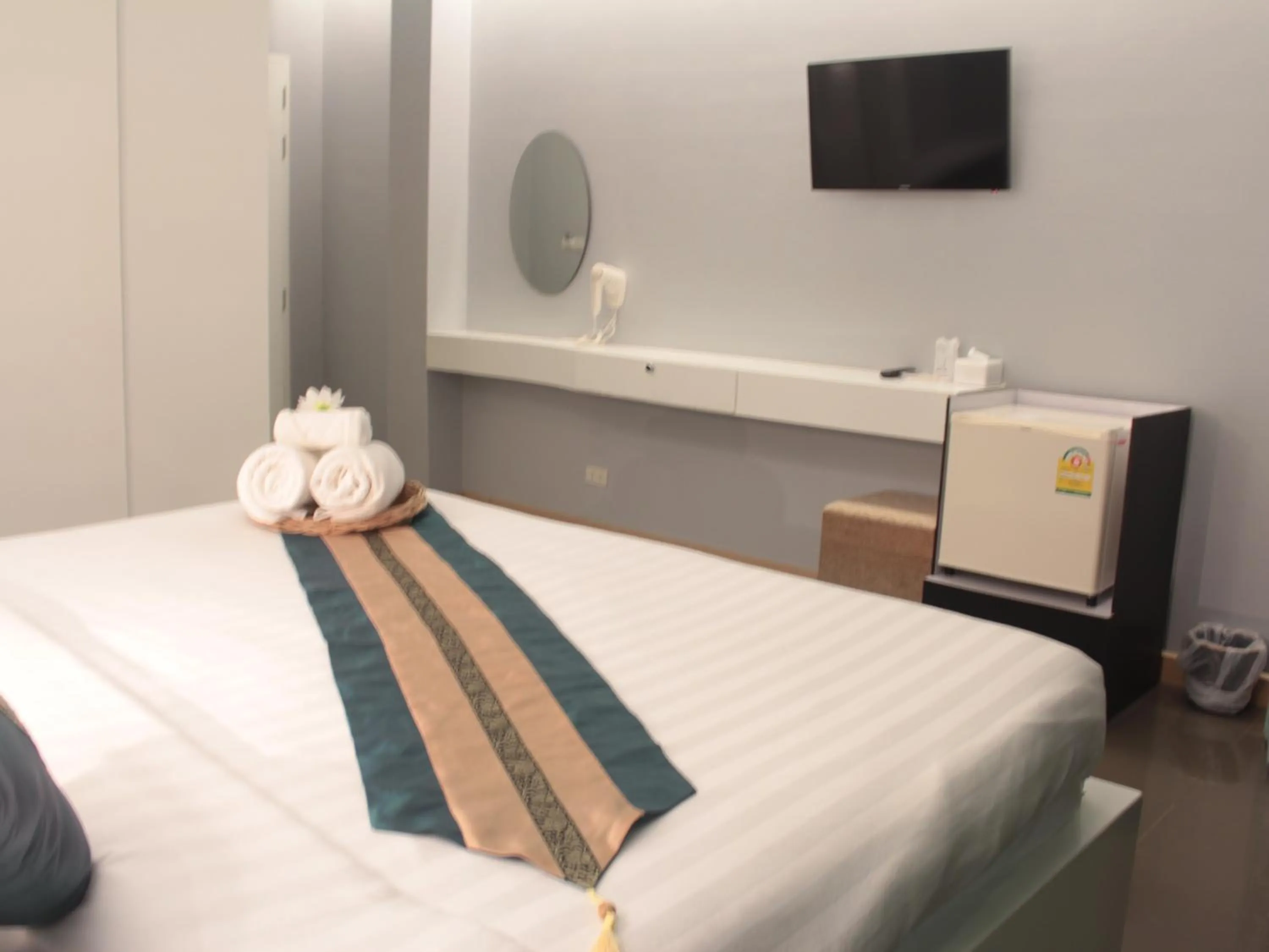 Bed in Saranya River House สรัญญาริเวอร์เฮาส์