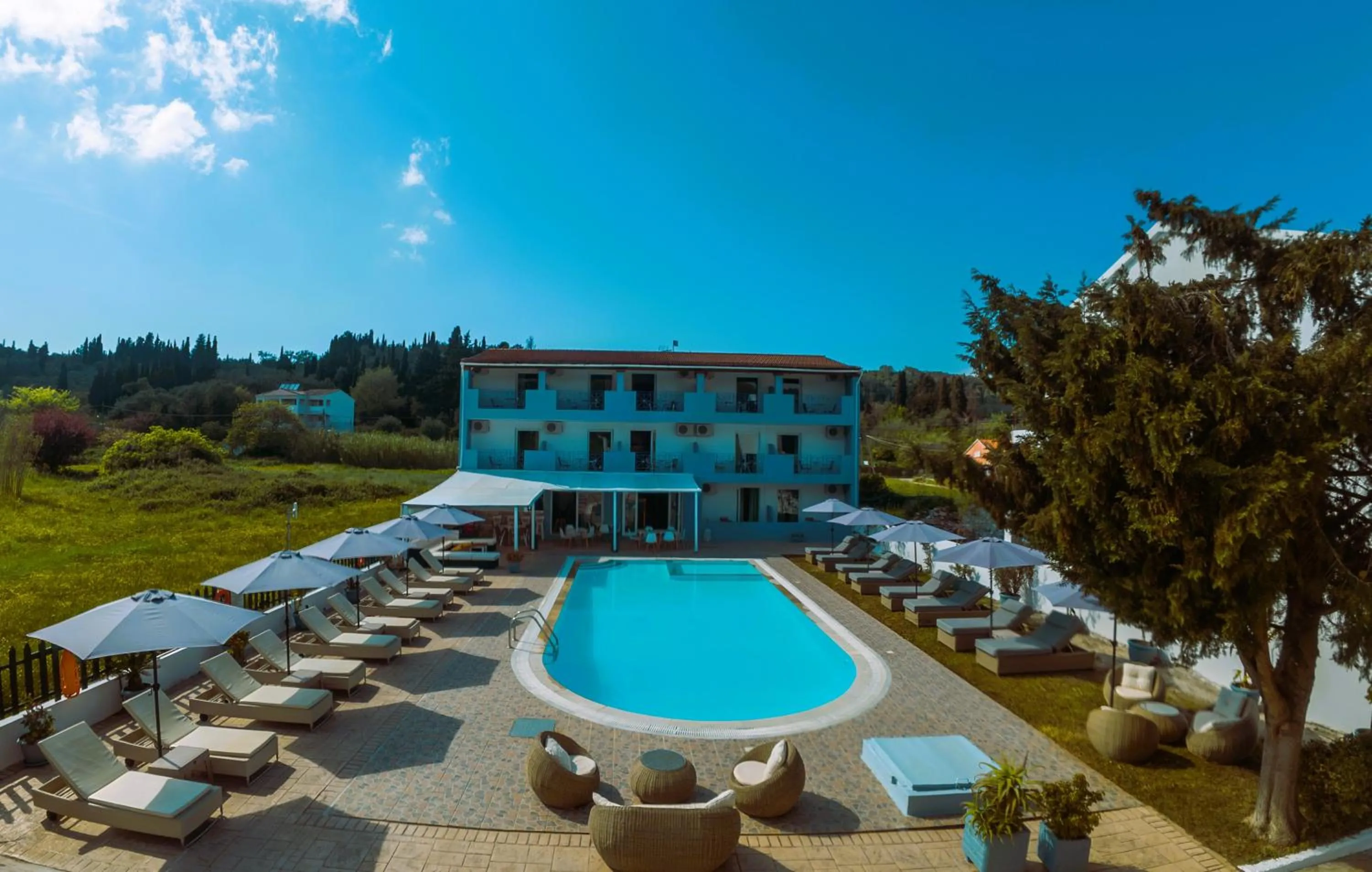 Property building in Melitsa corfu hotel