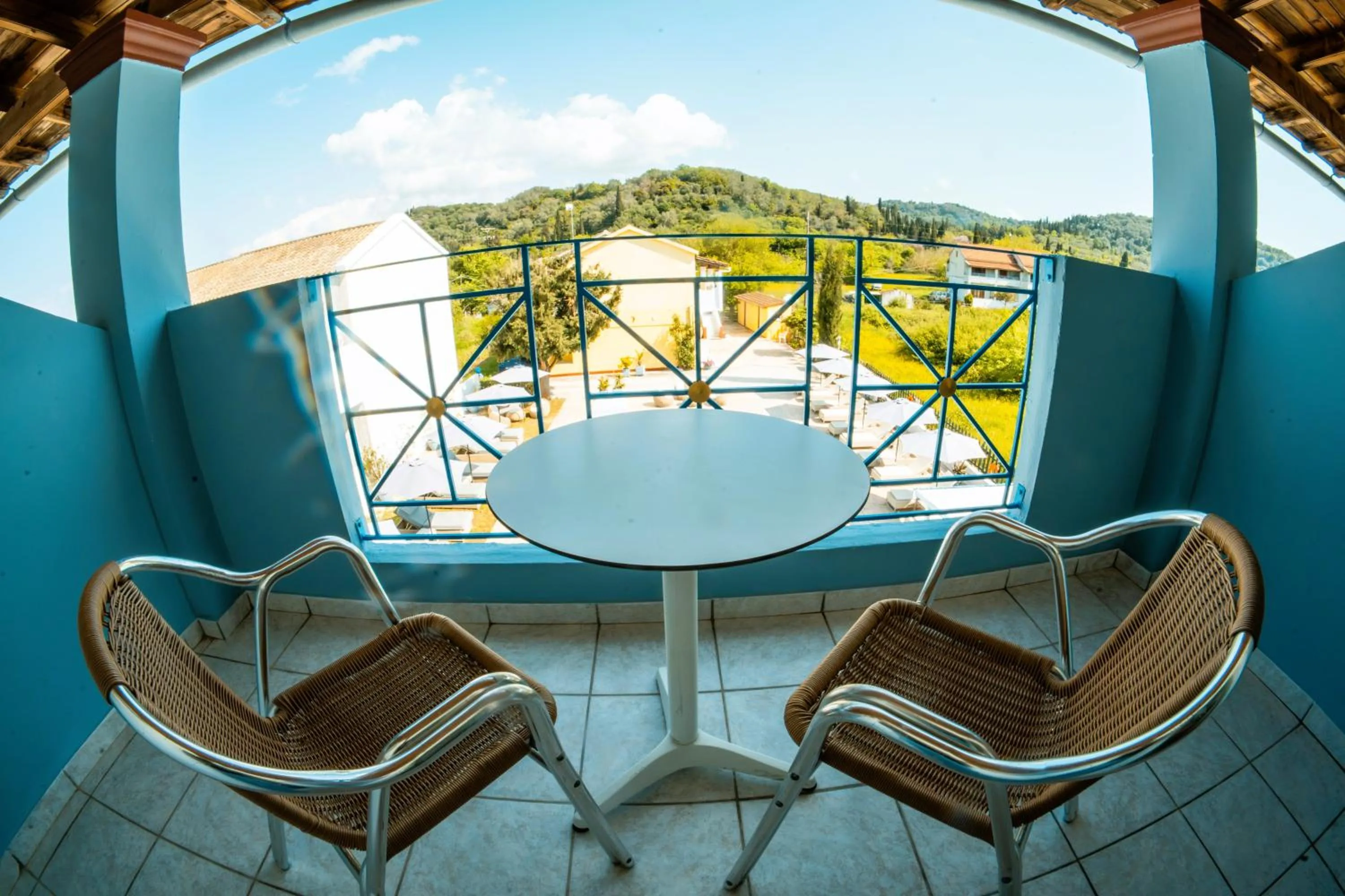 Patio in Melitsa corfu hotel
