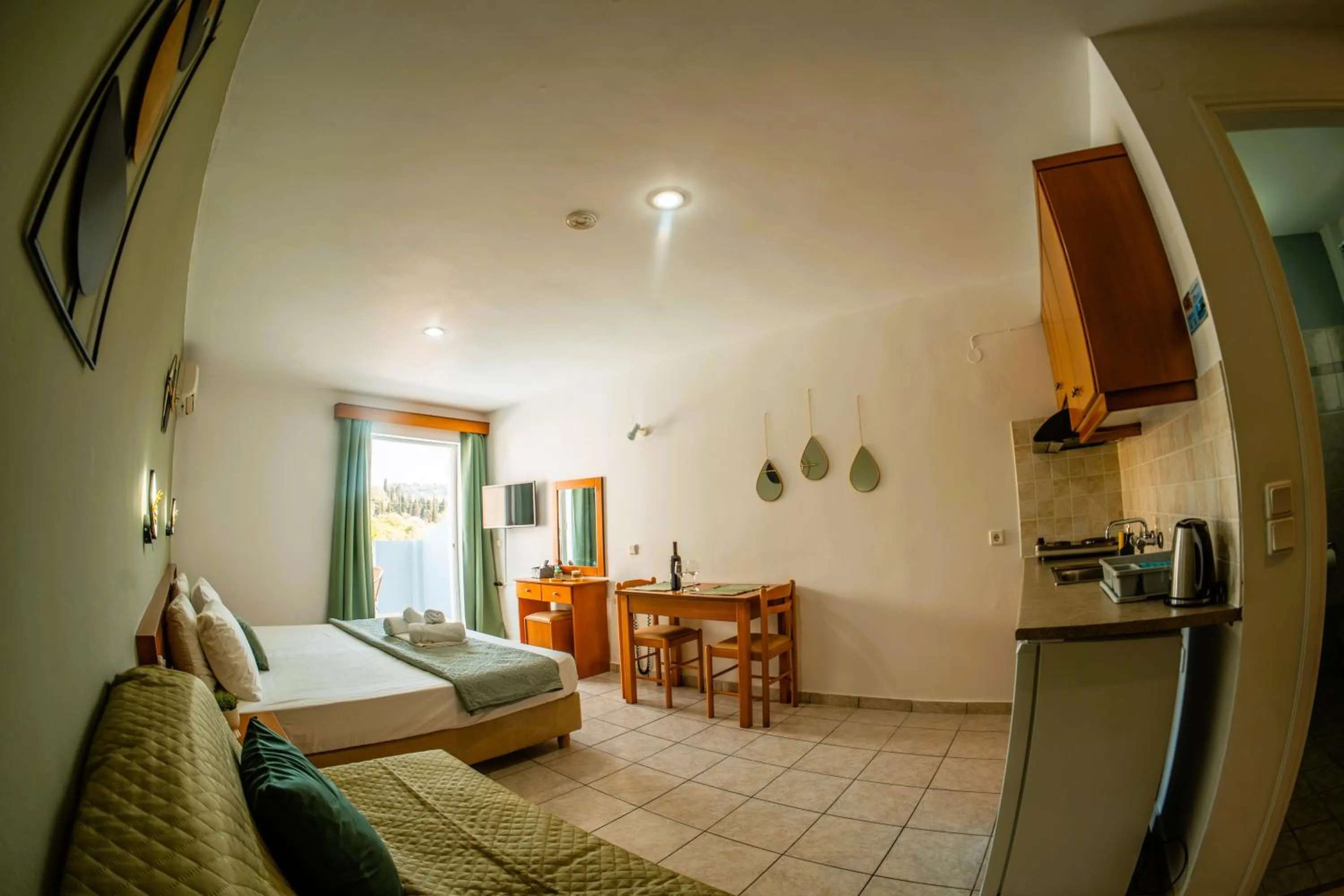 Bed in Melitsa corfu hotel