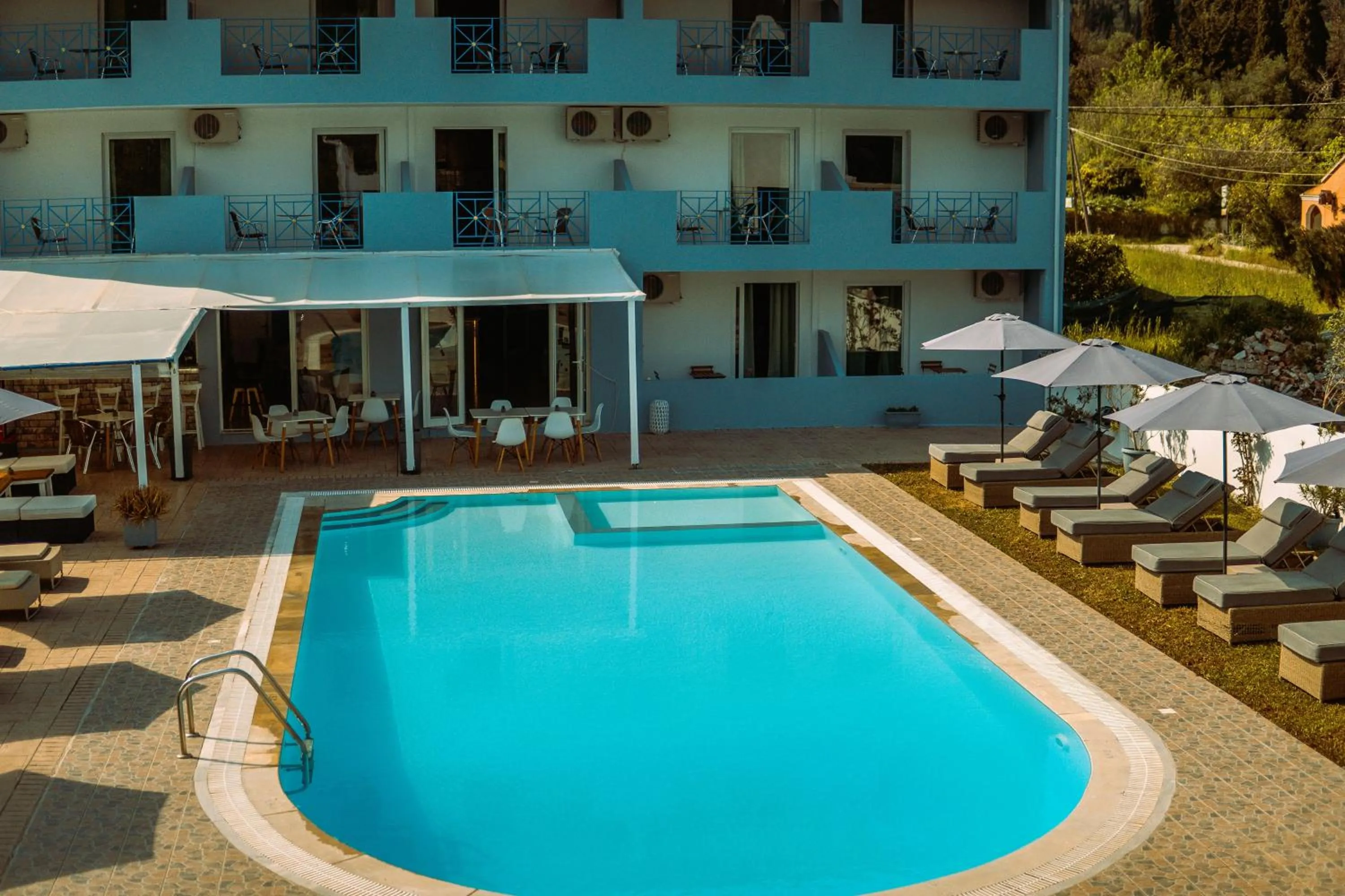 Property building in Melitsa corfu hotel