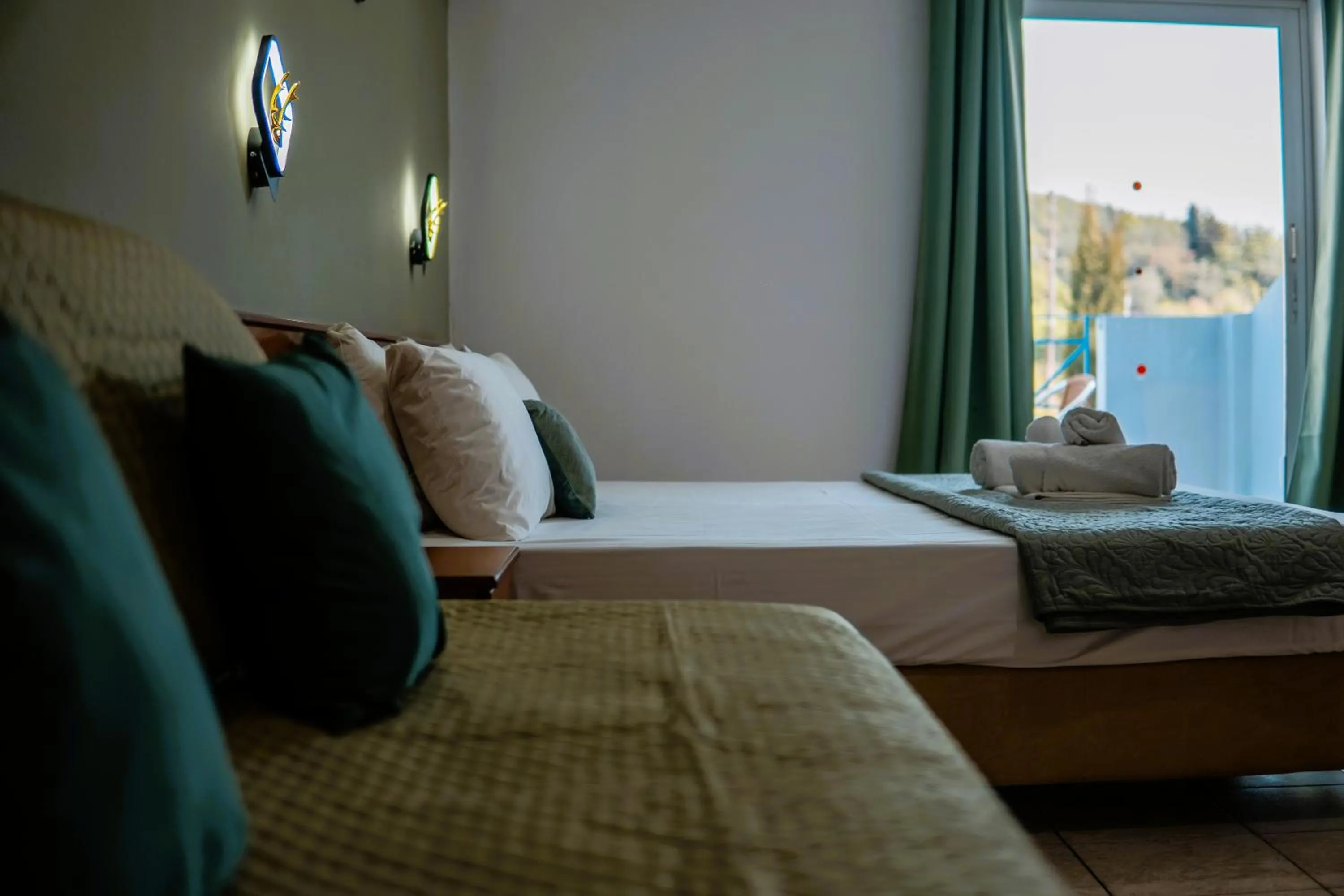 Bed in Melitsa corfu hotel