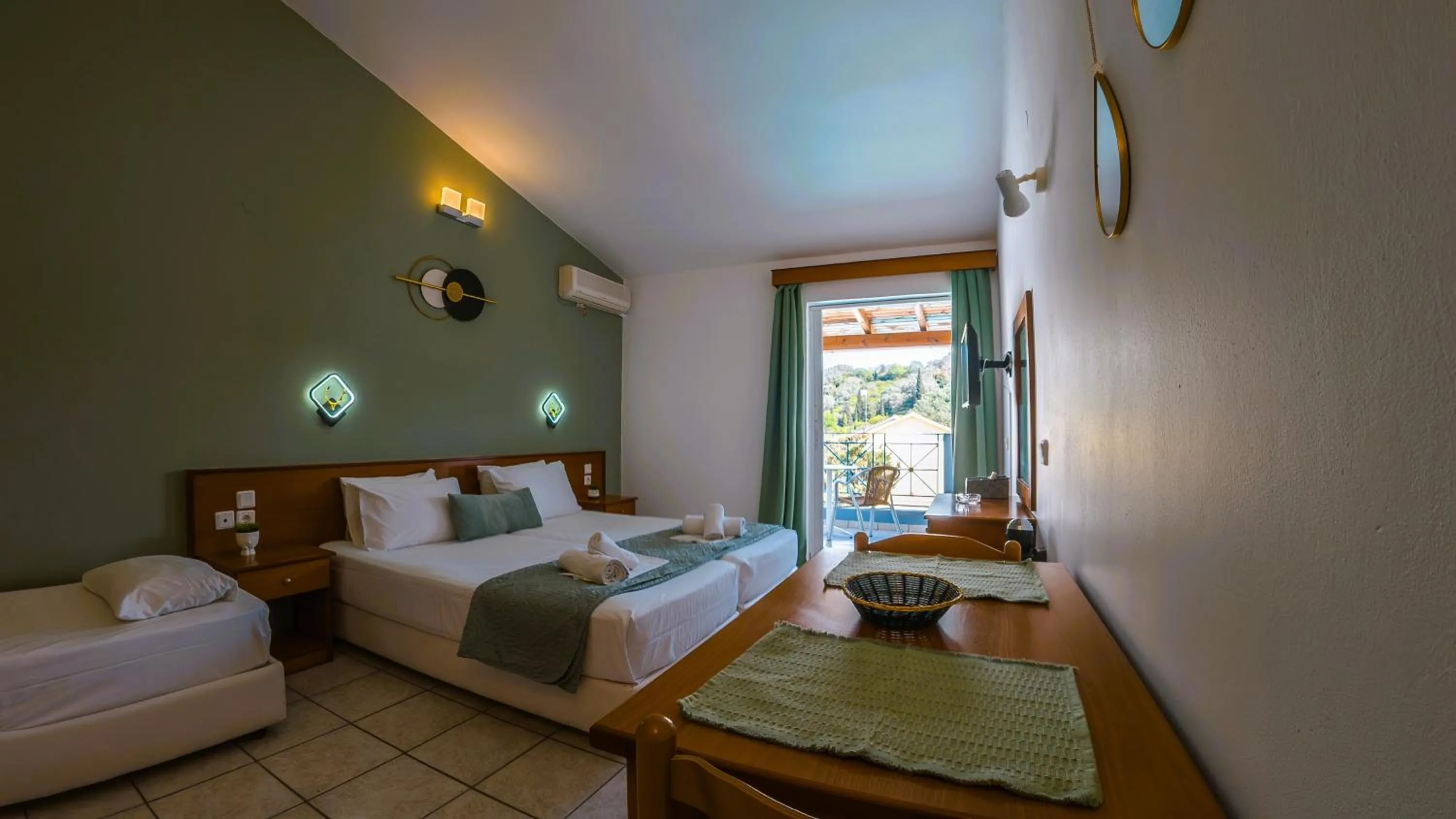 Bed in Melitsa corfu hotel
