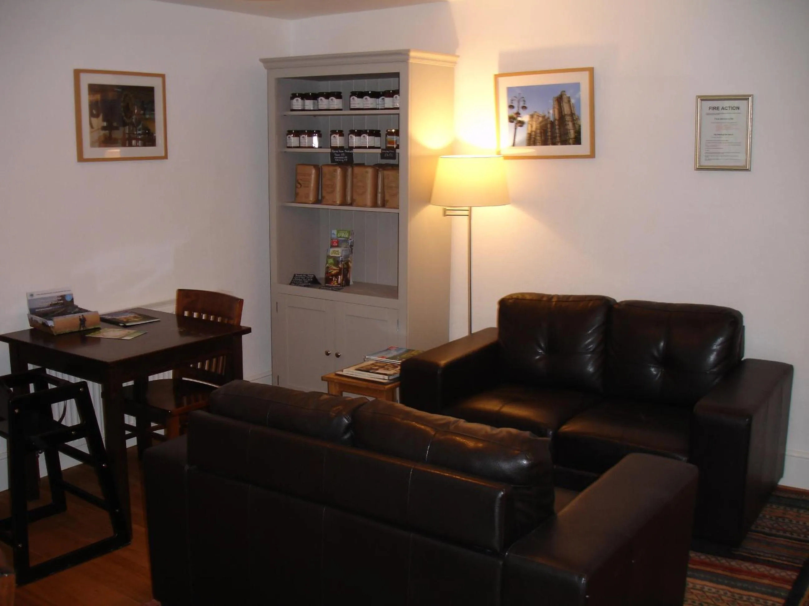 Seating area in Burcott Mill Guesthouse