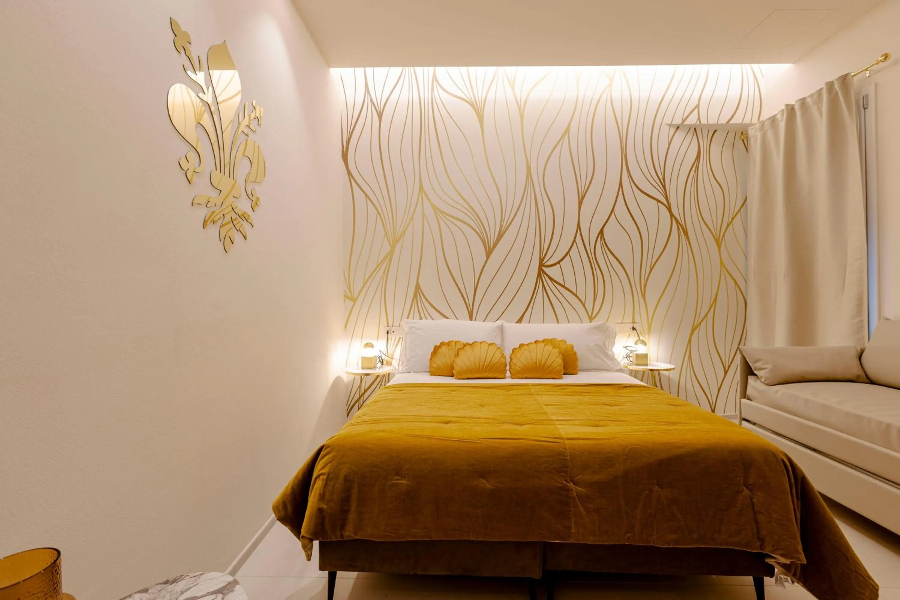 Bed in FLORENCE SEASONS B&B