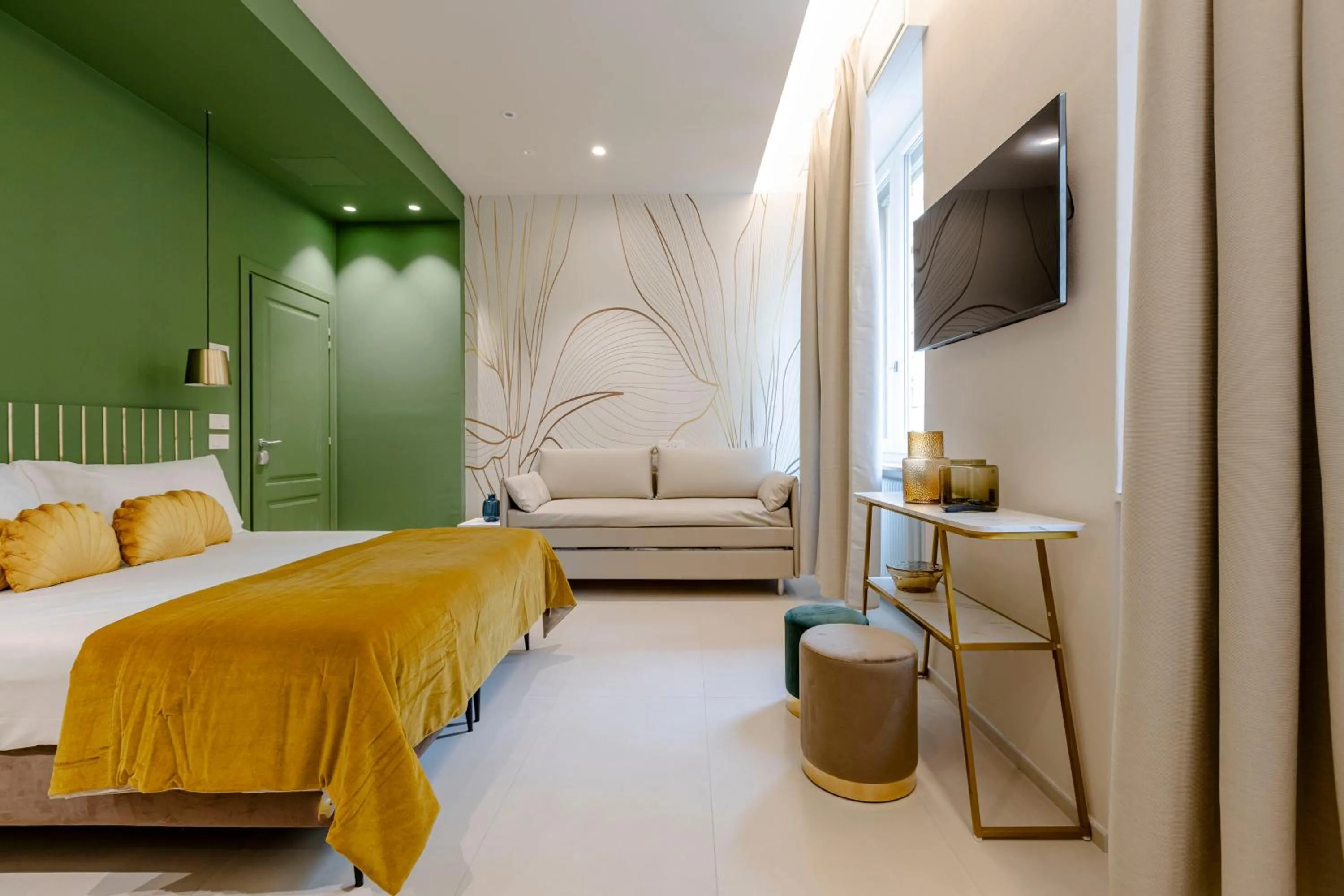 Bed in FLORENCE SEASONS B&B