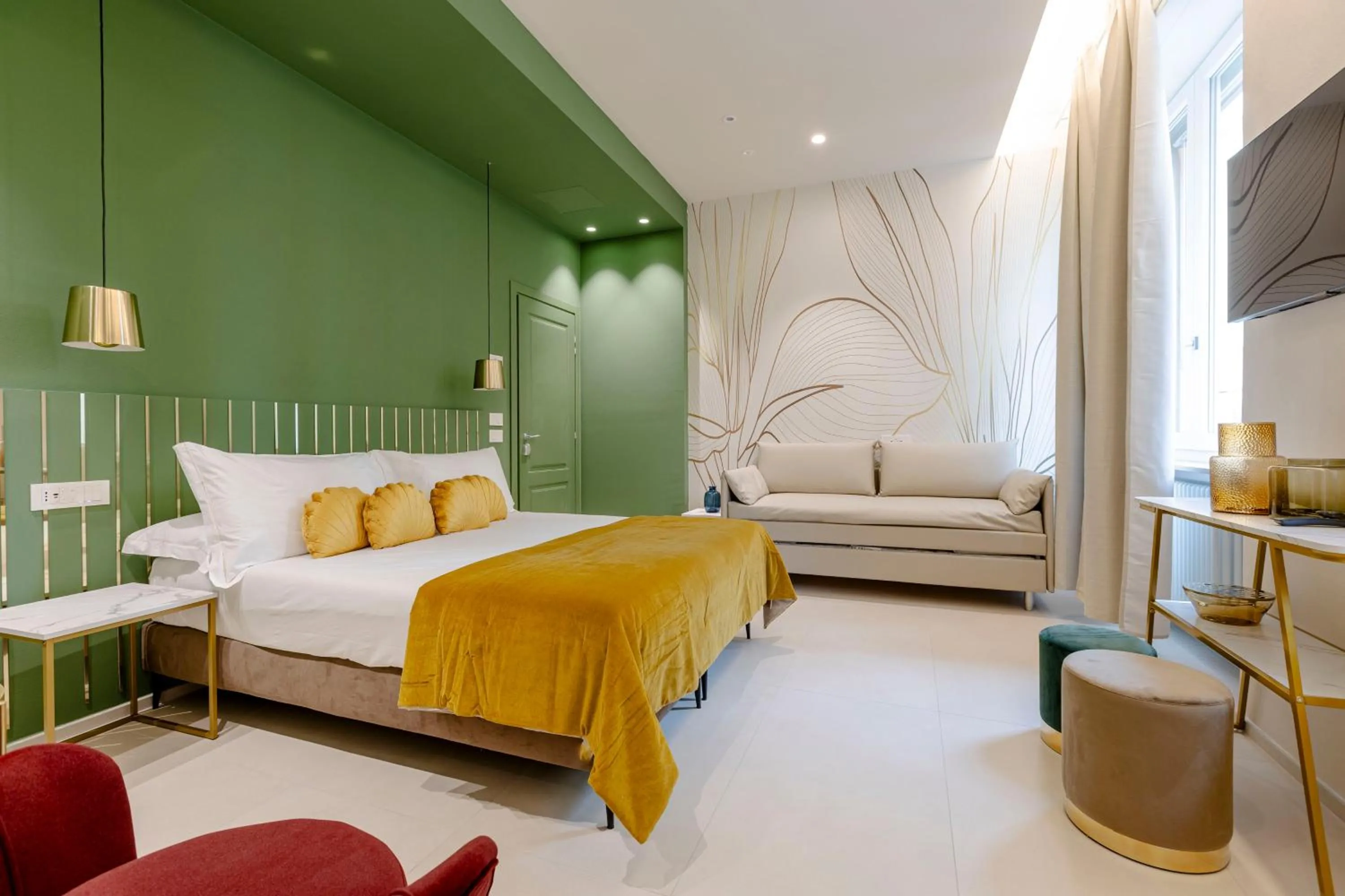 Bed in FLORENCE SEASONS B&B