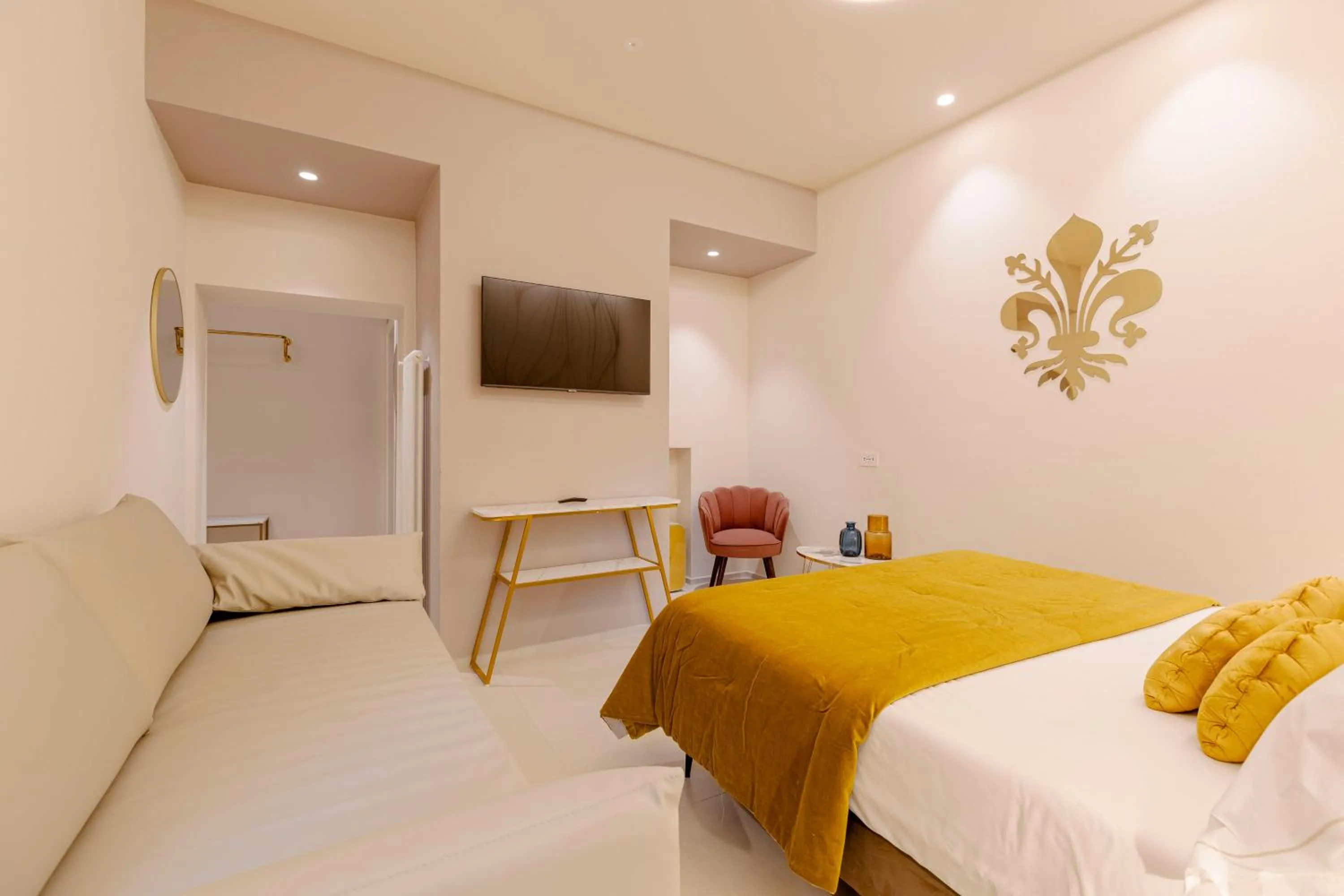 Bed in FLORENCE SEASONS B&B