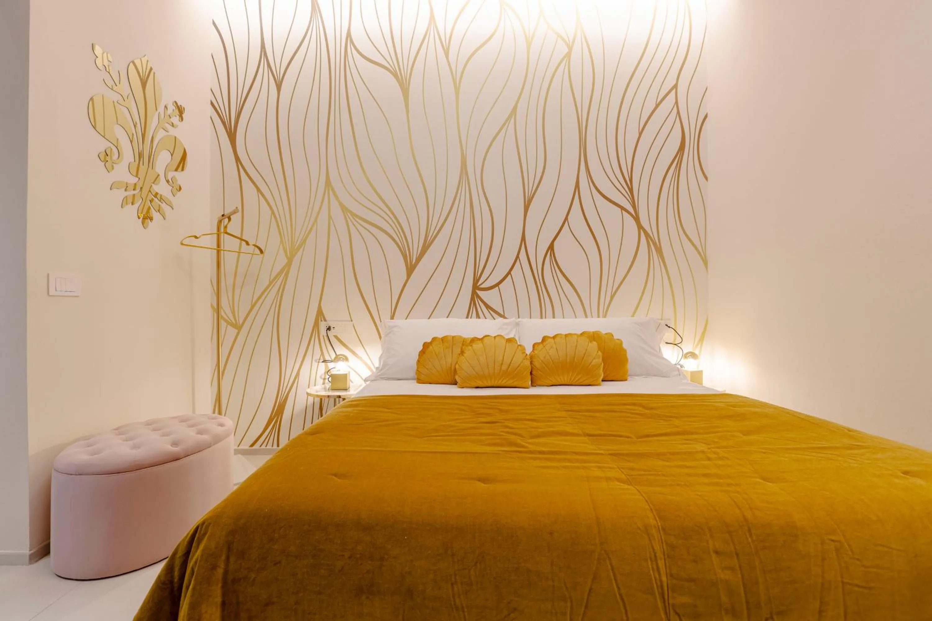 Bed in FLORENCE SEASONS B&B