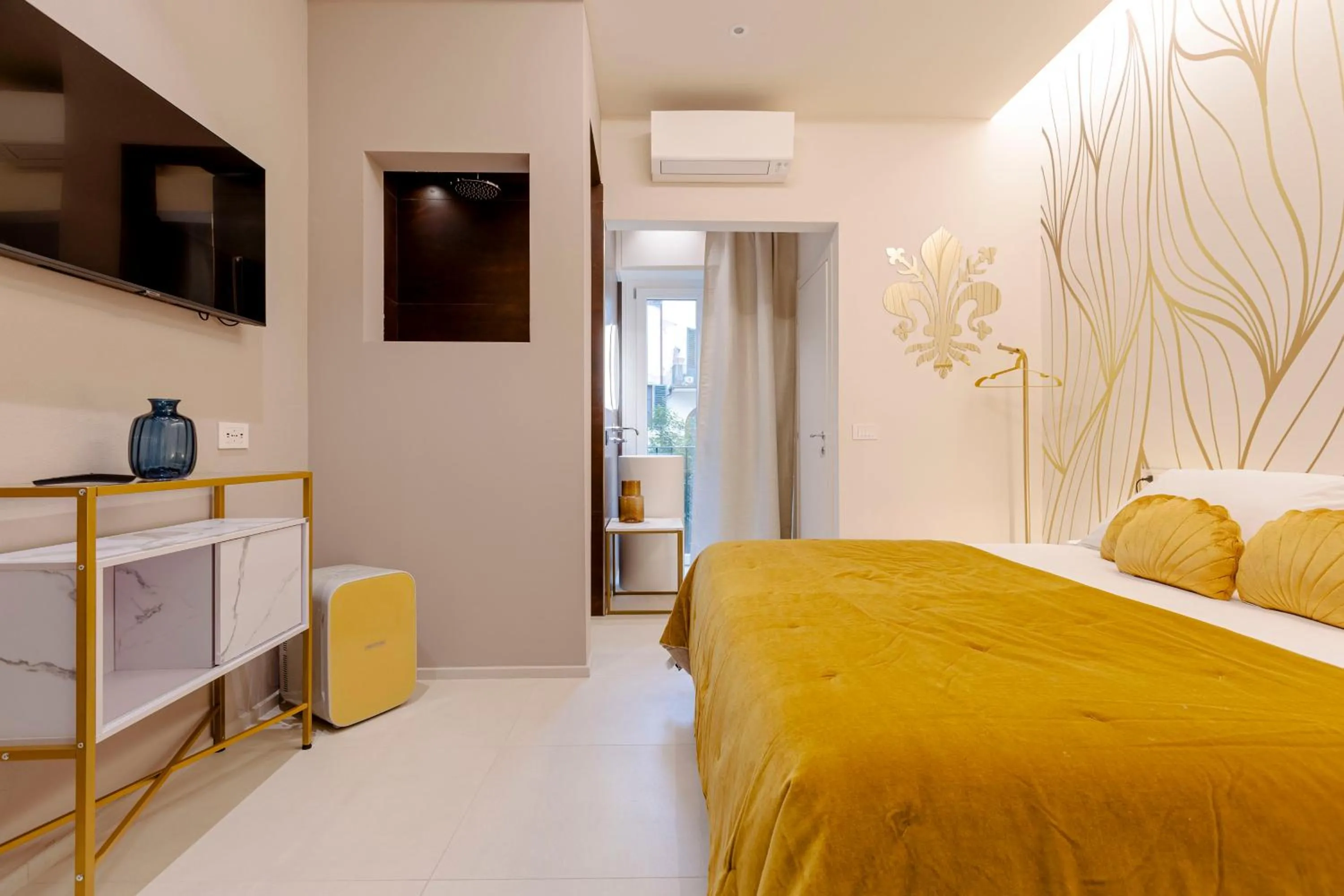 Bed in FLORENCE SEASONS B&B