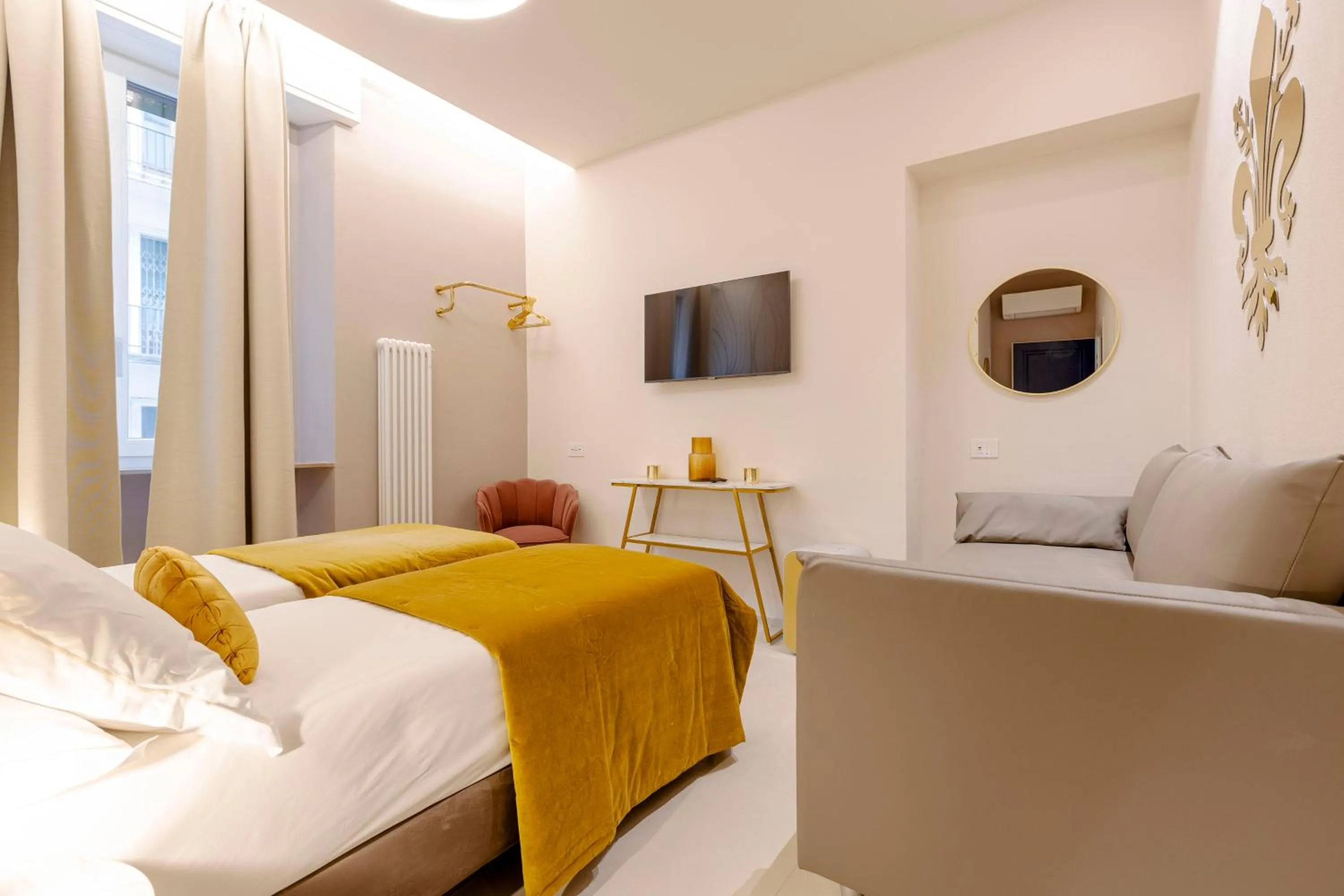 Bed in FLORENCE SEASONS B&B